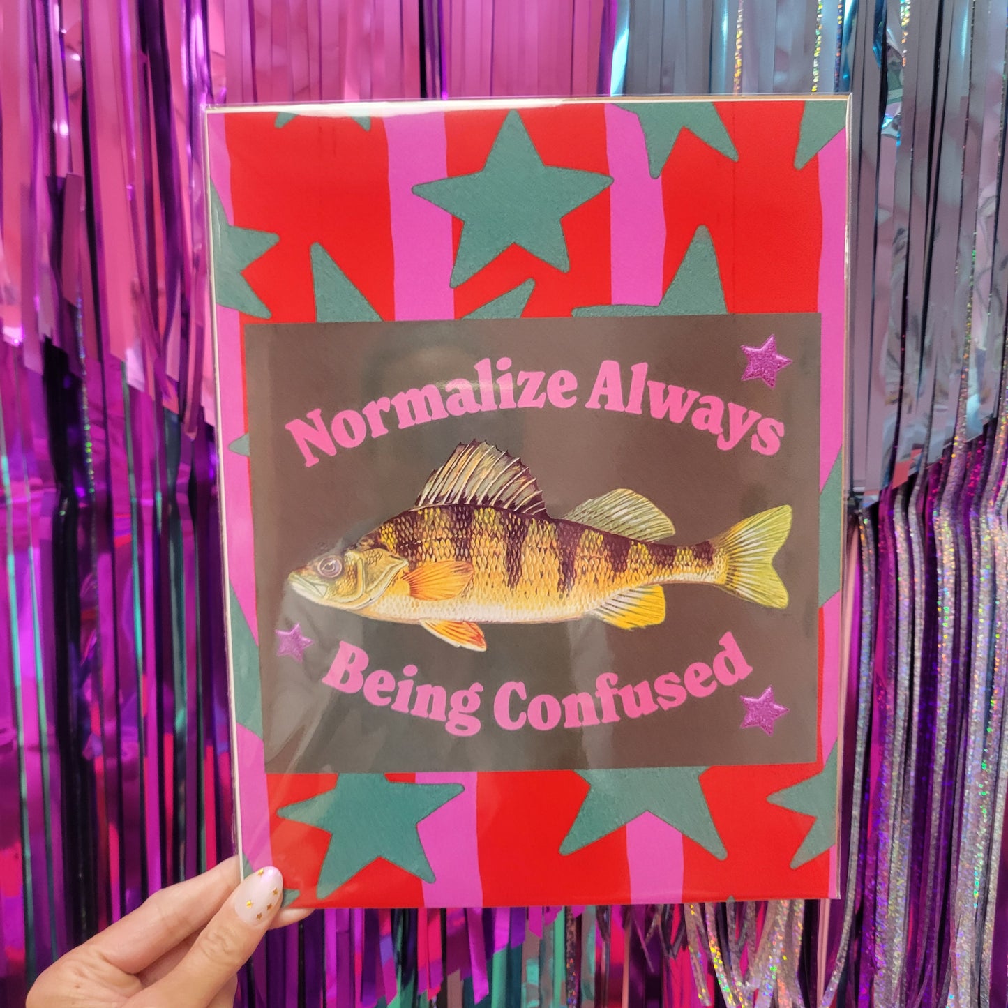 "Normalize Always Being Confused" - Oopsy Daisy Wall Print