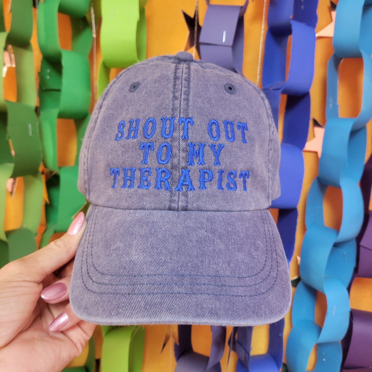 Shoutout to my Therapist Embroidered Hat