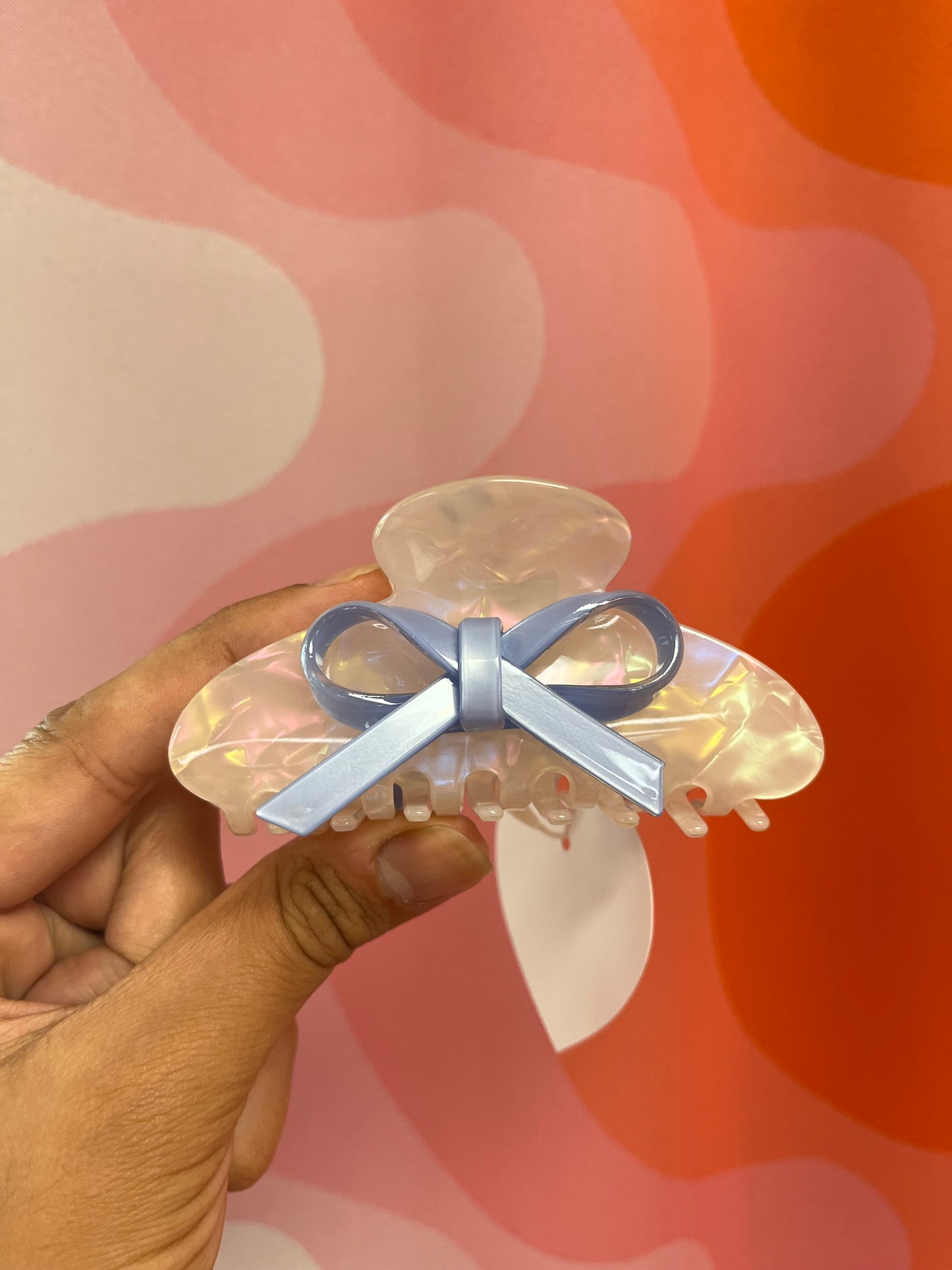 Opalescent Coquette Hair Claw