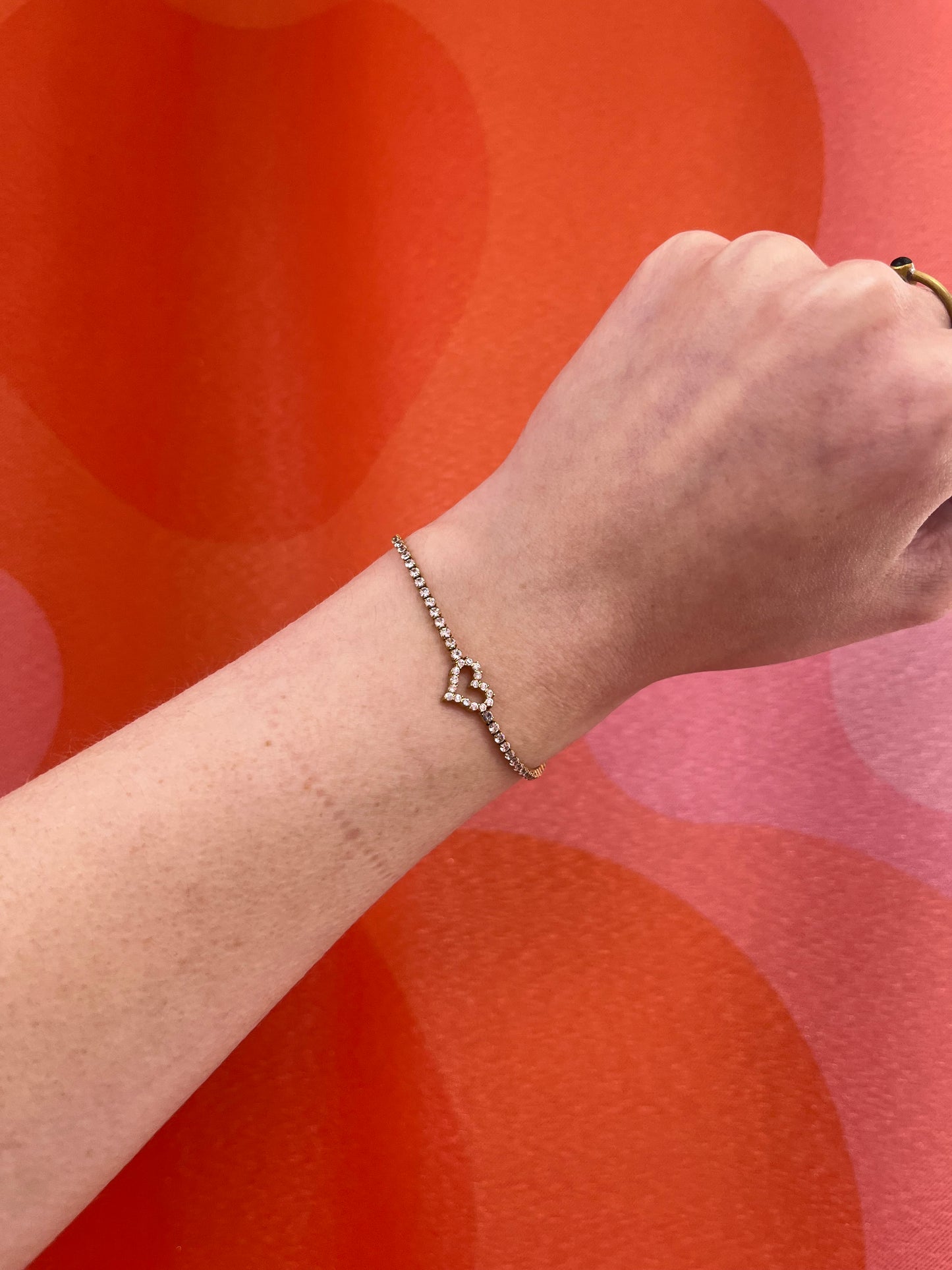 Heart Tennis Bracelet