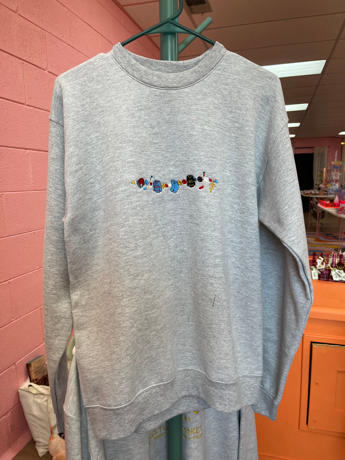 Friendship Bracelet Heated Rivalry Embroidered Top