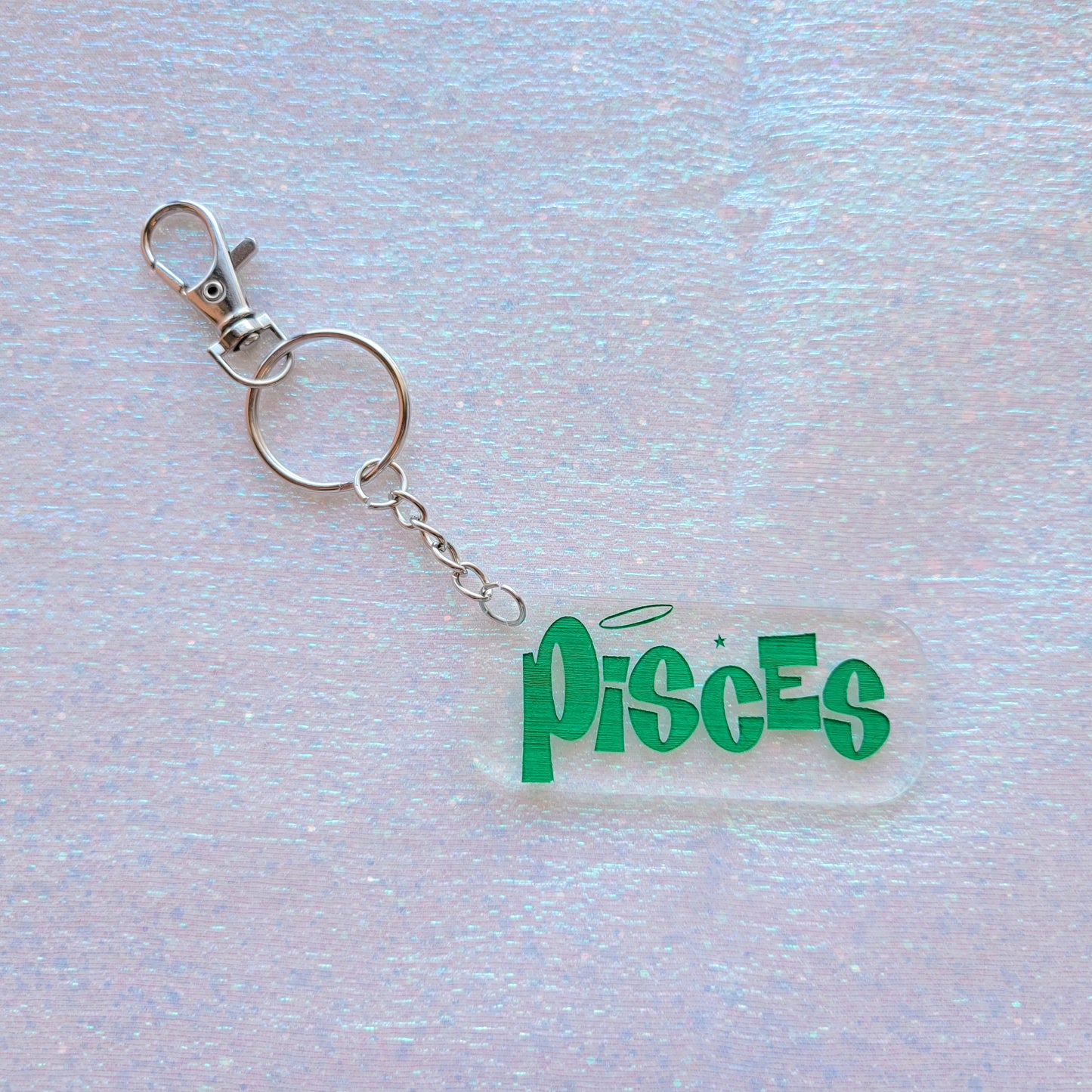 Zodiac Sign Keychain-Green