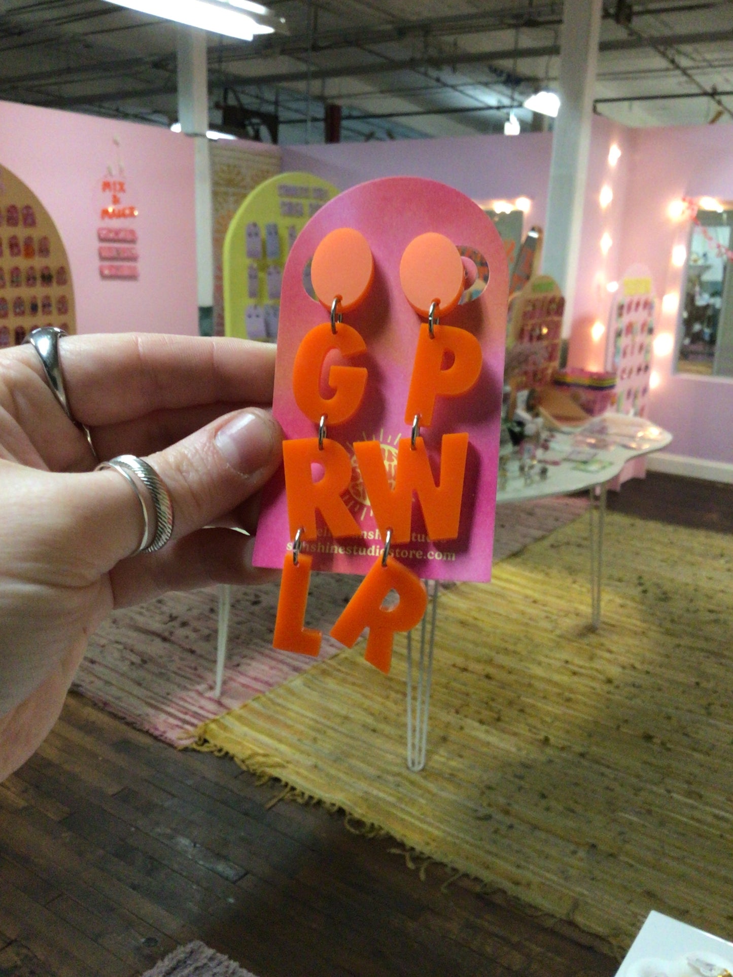 GRL PWR Clip-On Earrings