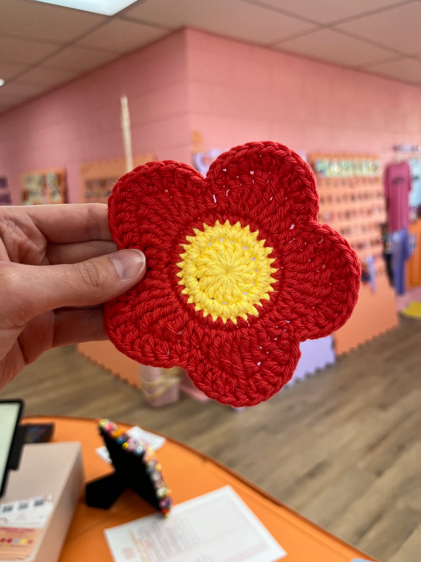 Crochet Daisy Coasters