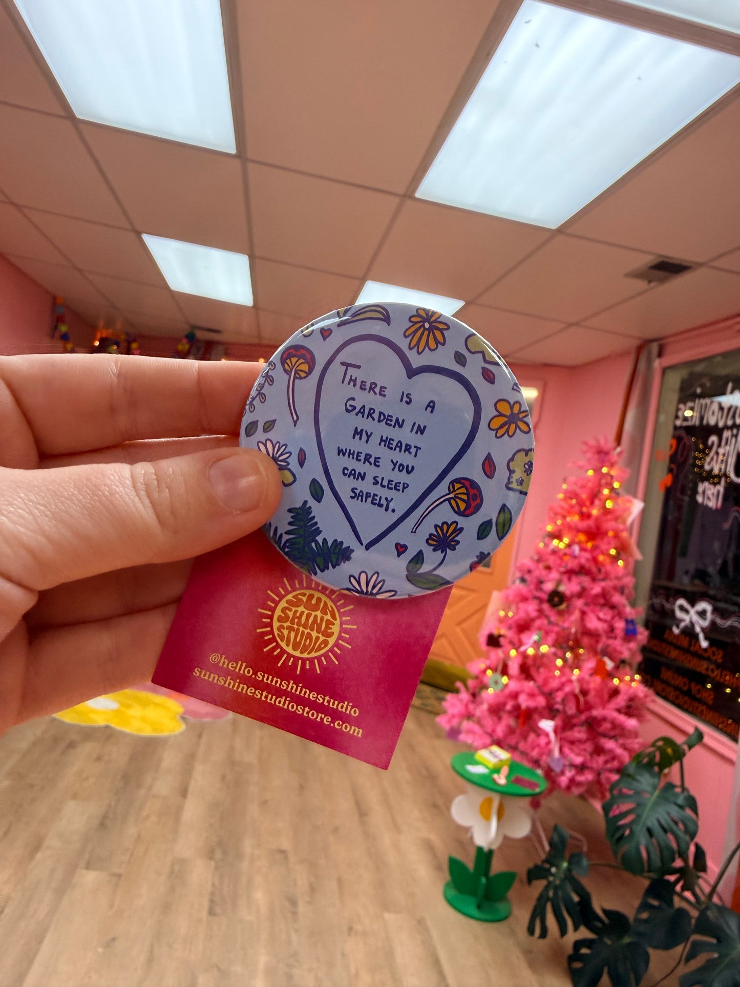 “There is a garden in my heart where you can sleep safely” Pin