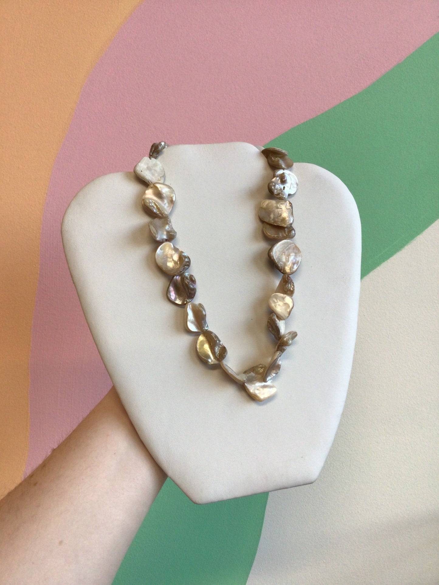 Stacked Abalone Necklace