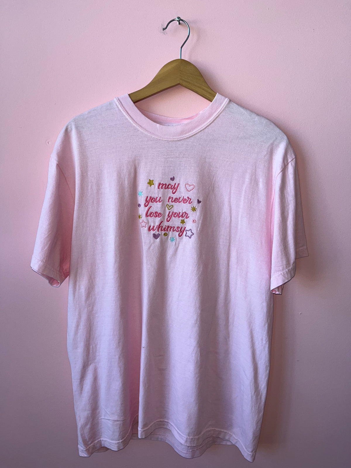 May You Never Lose Your Whimsy Embroidered Top