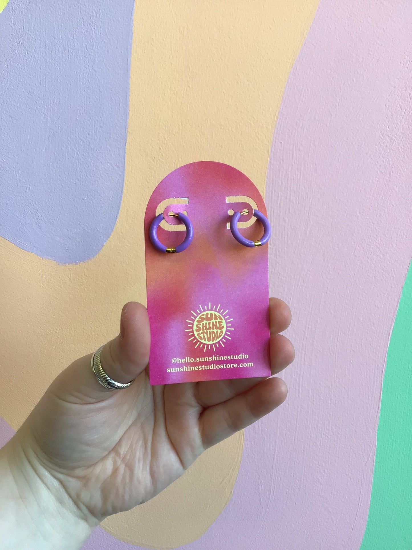 Colorful Summer Stainless Steel Hoops