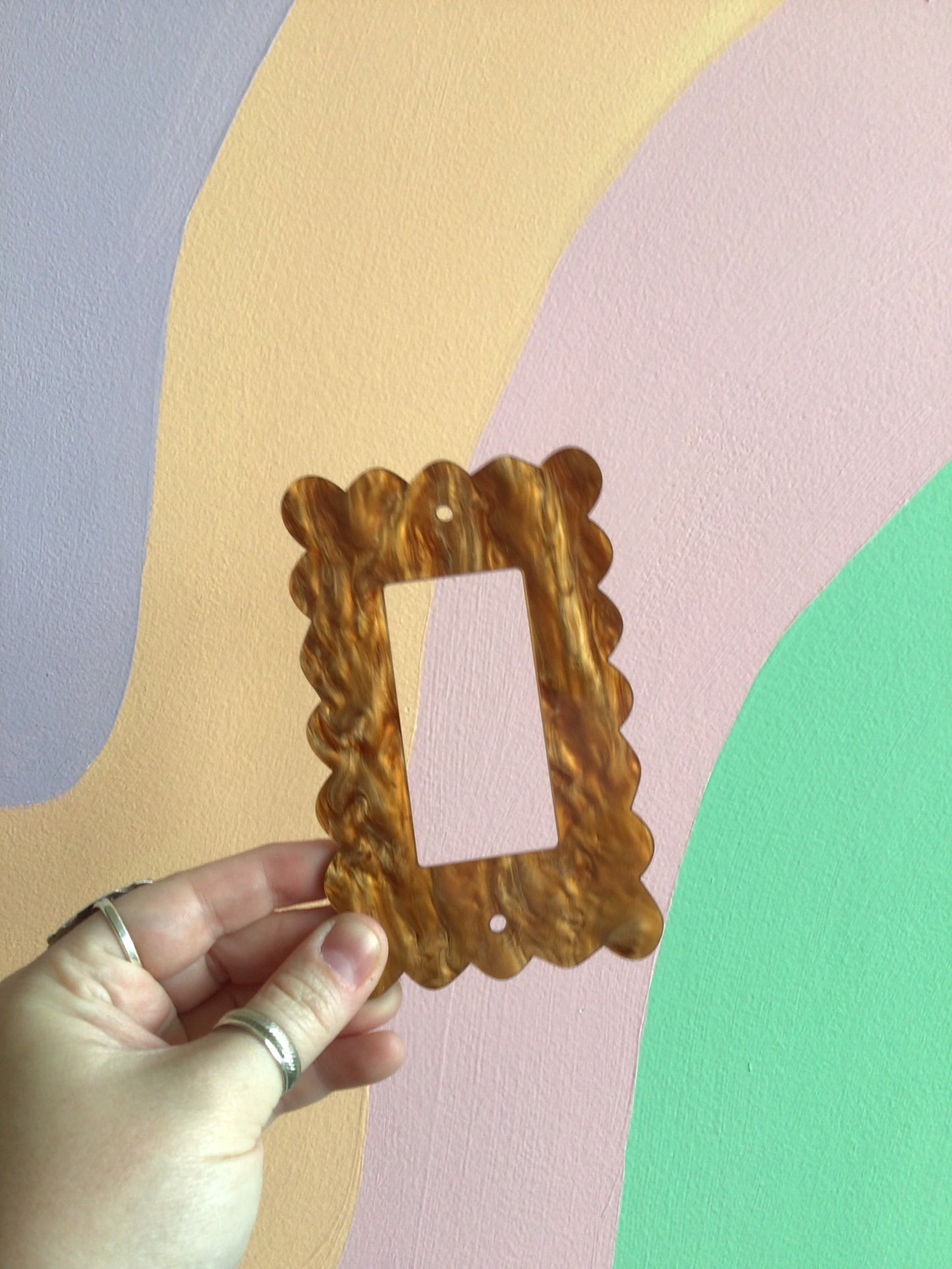Brown Marble Outlet Covers