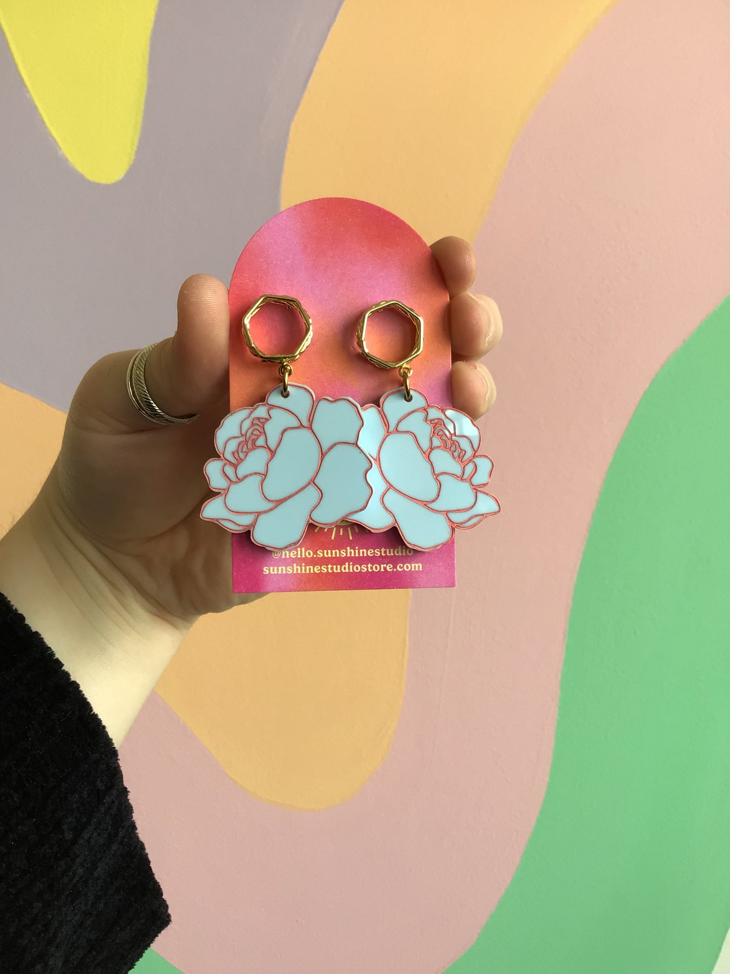 Peony Statement Earrings