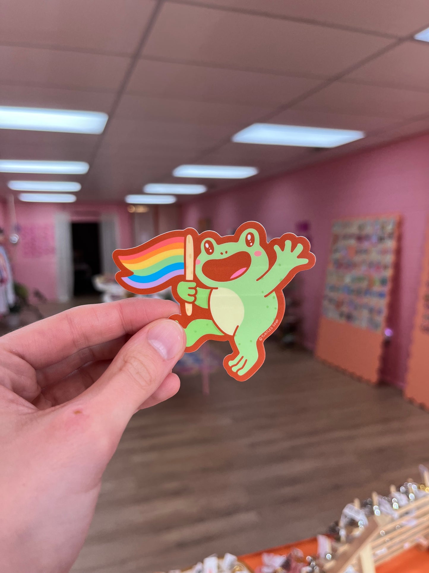 Pride Frog Sticker