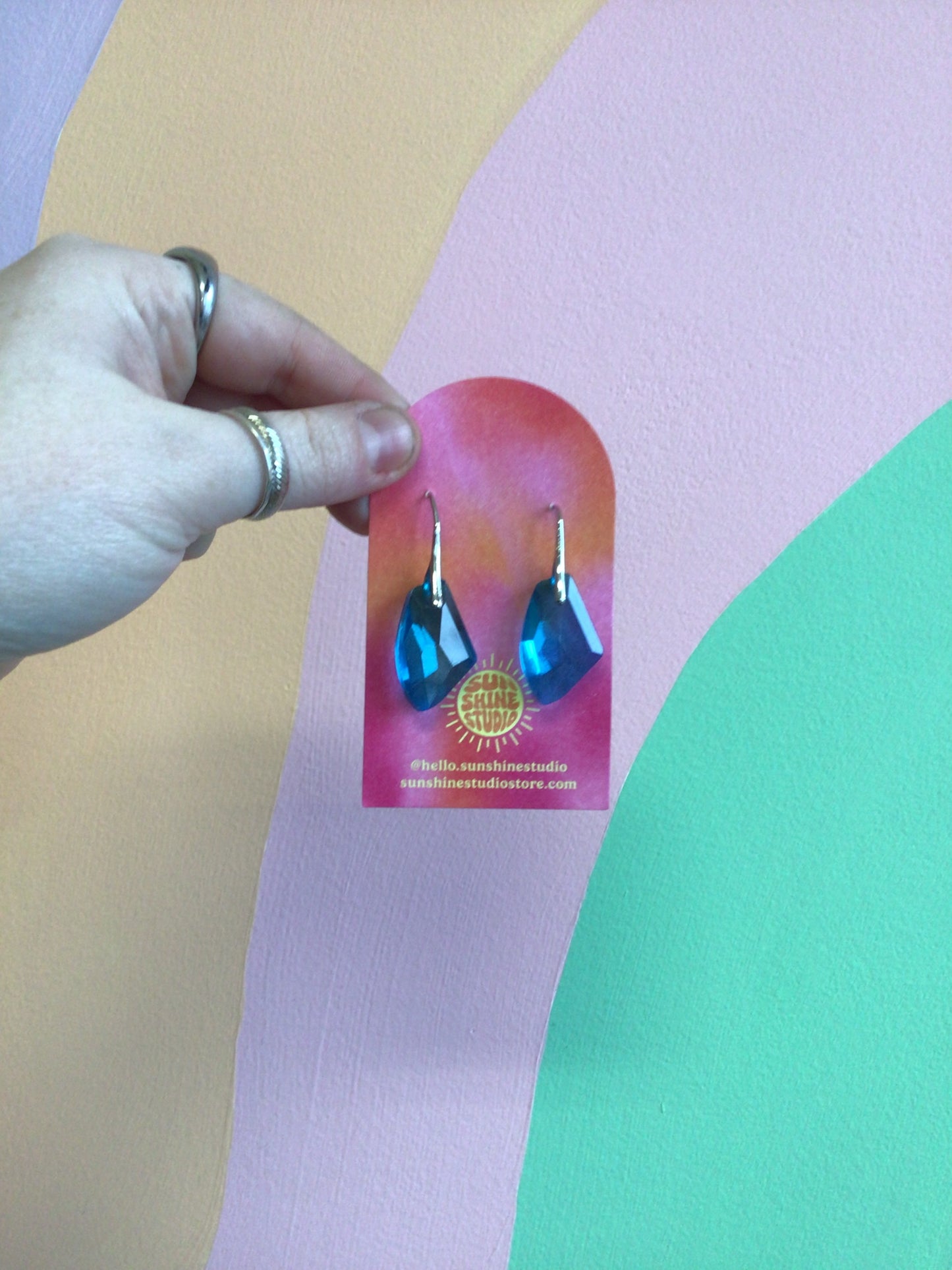 Artificial Gem Earrings
