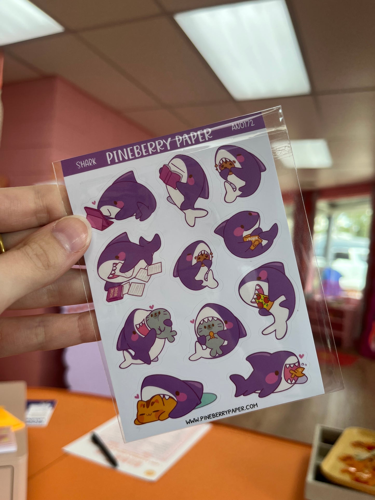 Mr. Shark Sticker Sheet