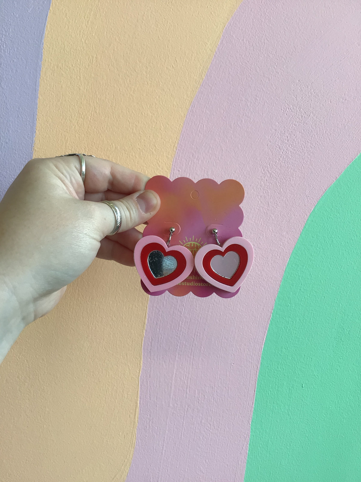 Groovy Heart Earrings