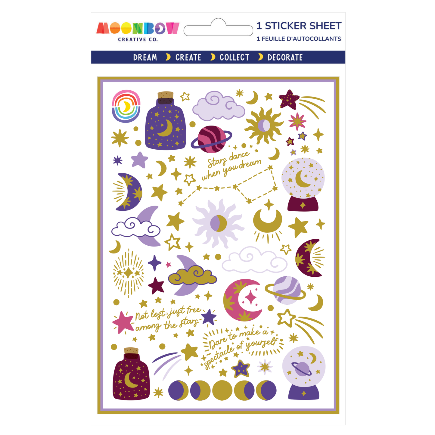 Cosmic Dreams Foil Sticker Sheet