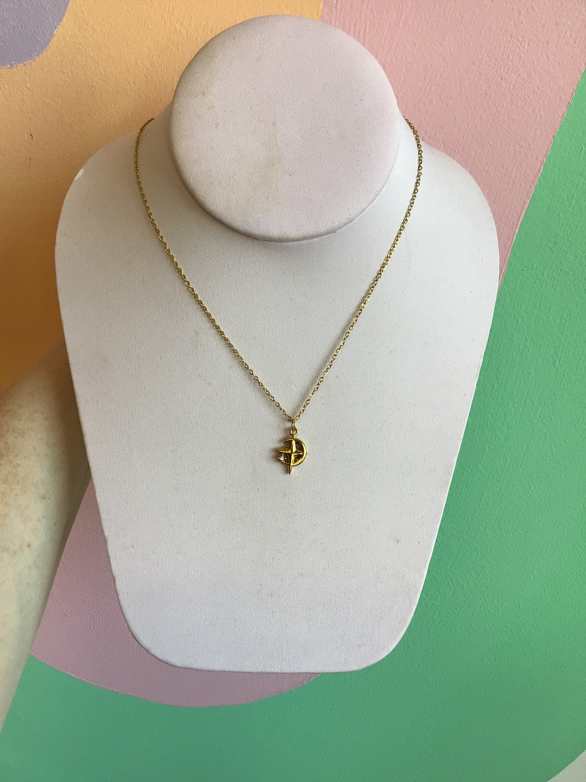 Star and Moon Necklace