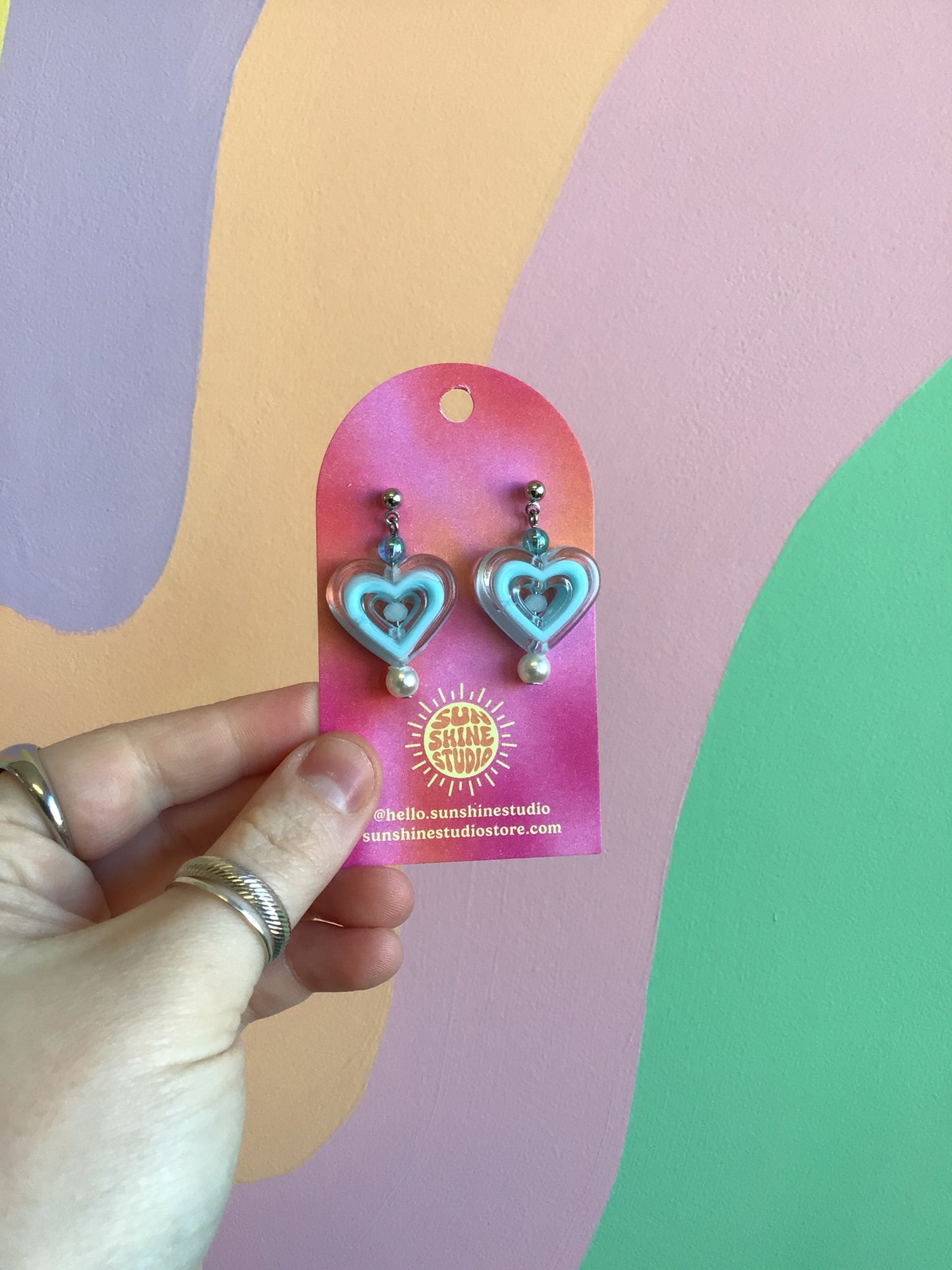 Beating Heart Beaded Earrings