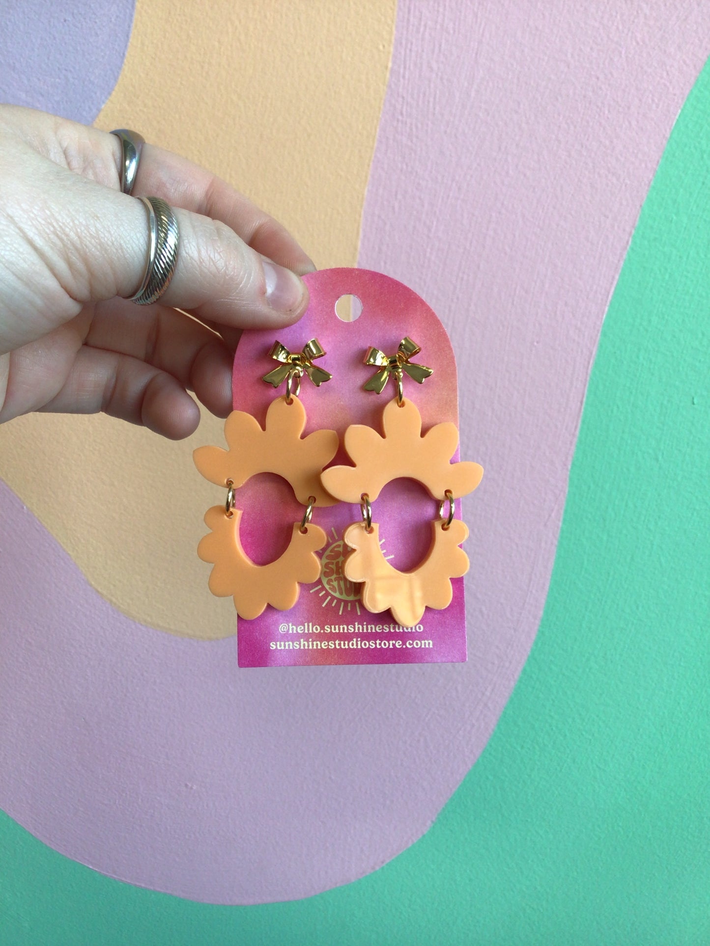 Summer Scalloped Statement Earrings