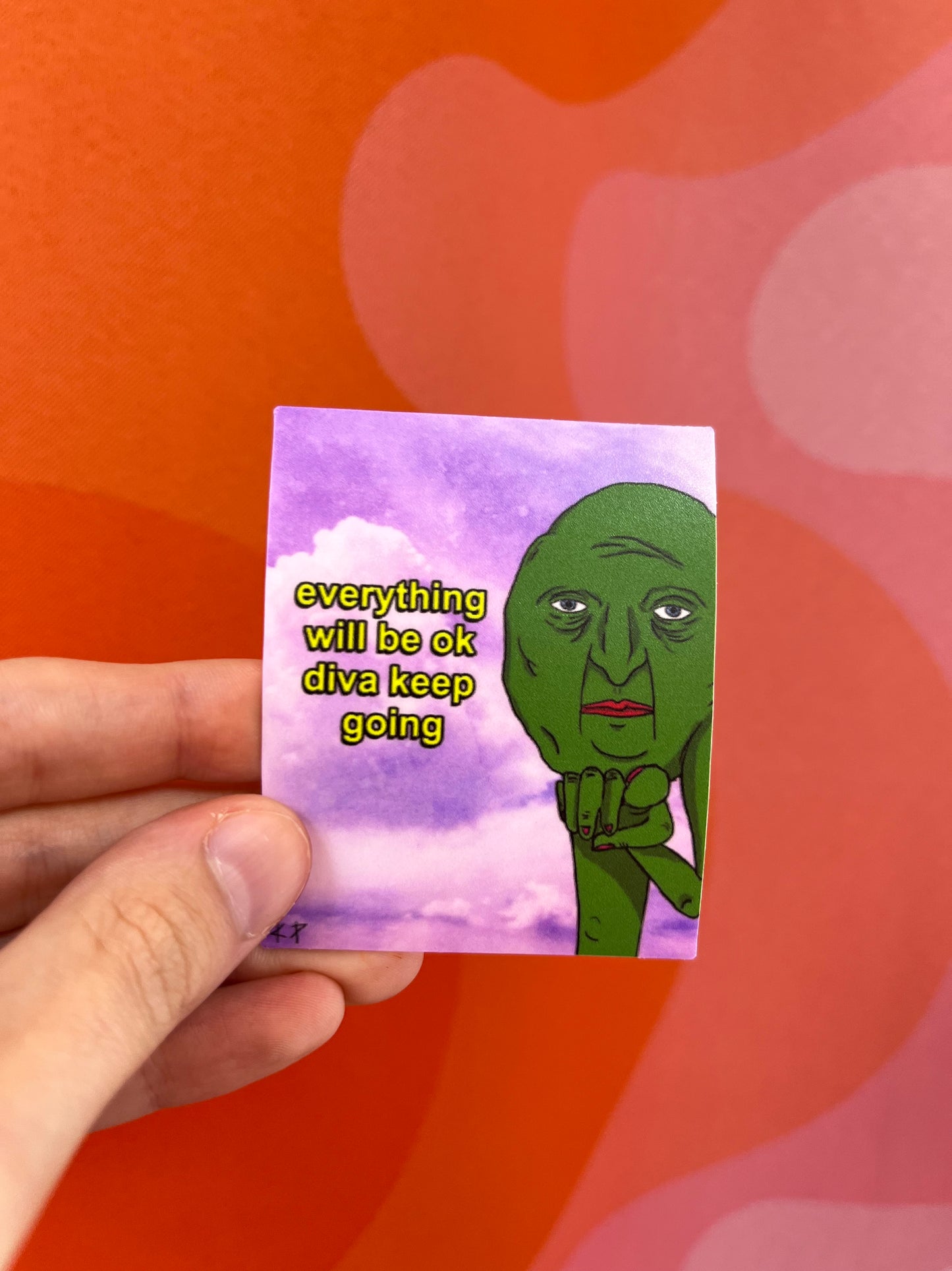 Everything Will Be Okay Diva Sticker