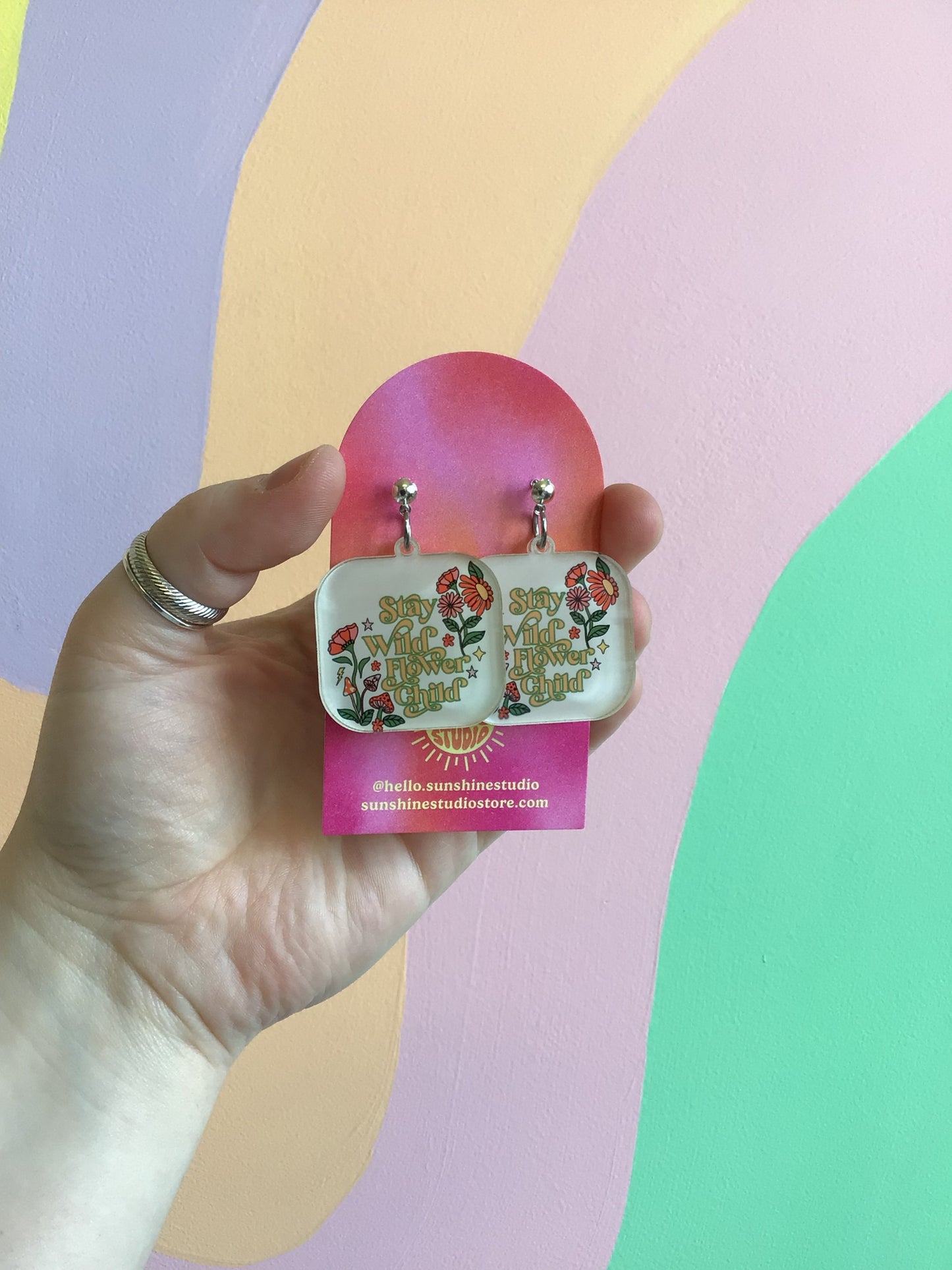 Stay Wild Flower Child Earrings