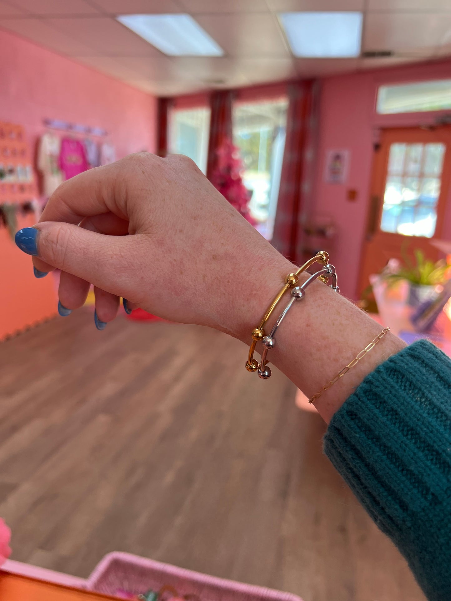 Knobbed Titanium Bracelet