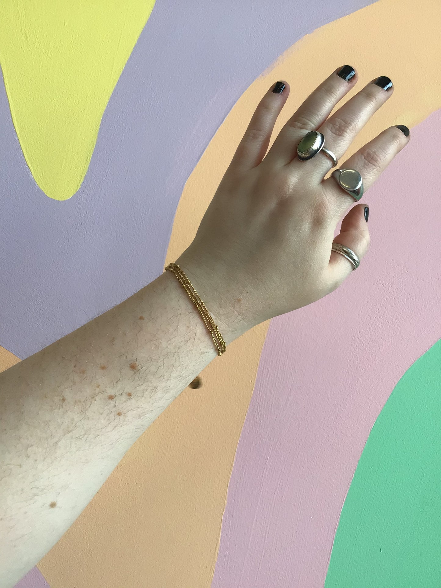 Triple Chain Titanium Bracelet