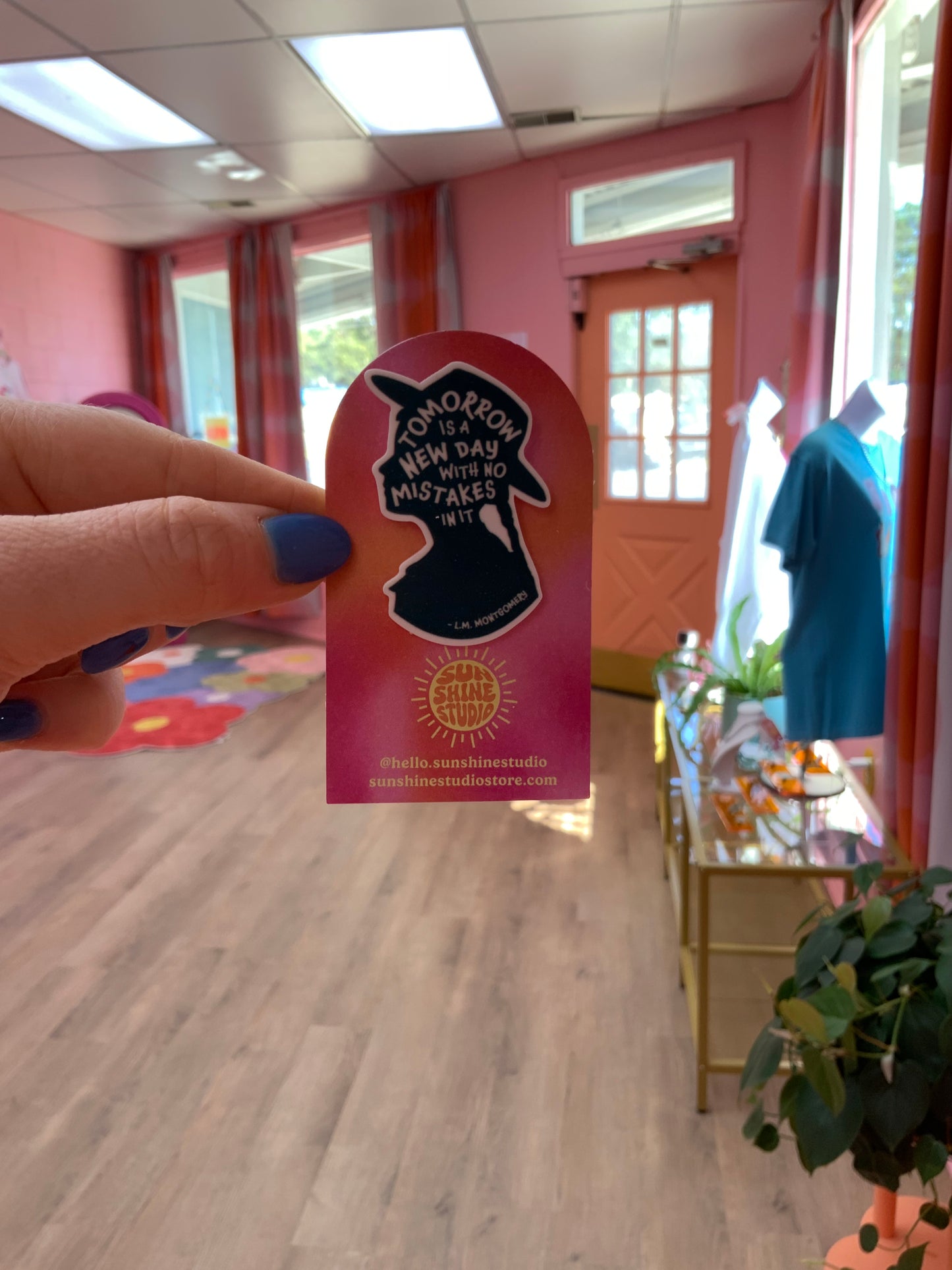 Tomorrow Is A New Day Acrylic Pin