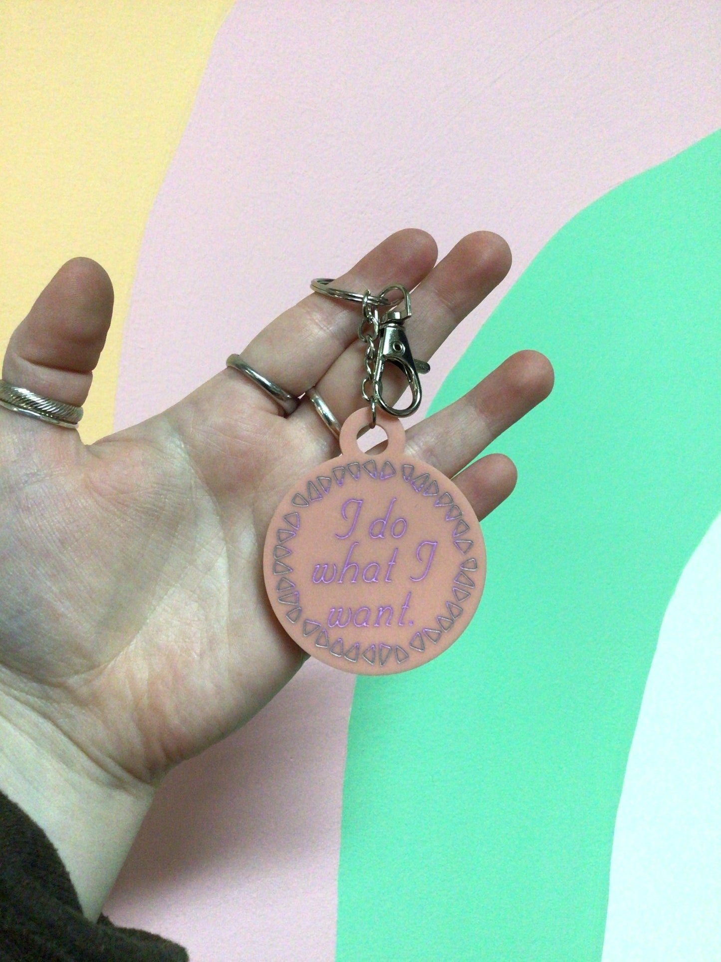 I Do What I Want Keychain