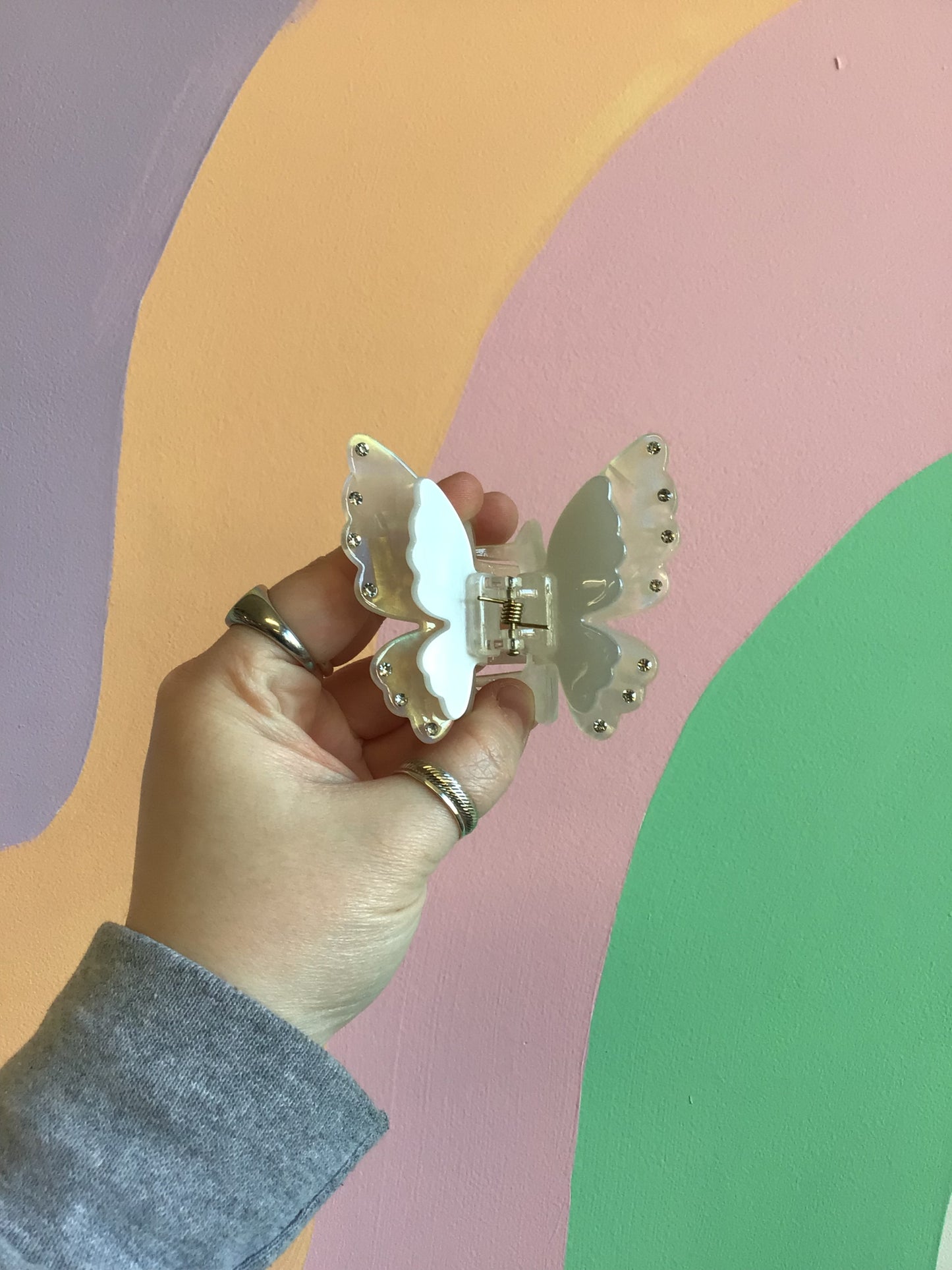 Sweet Gem Butterfly Hair Claws