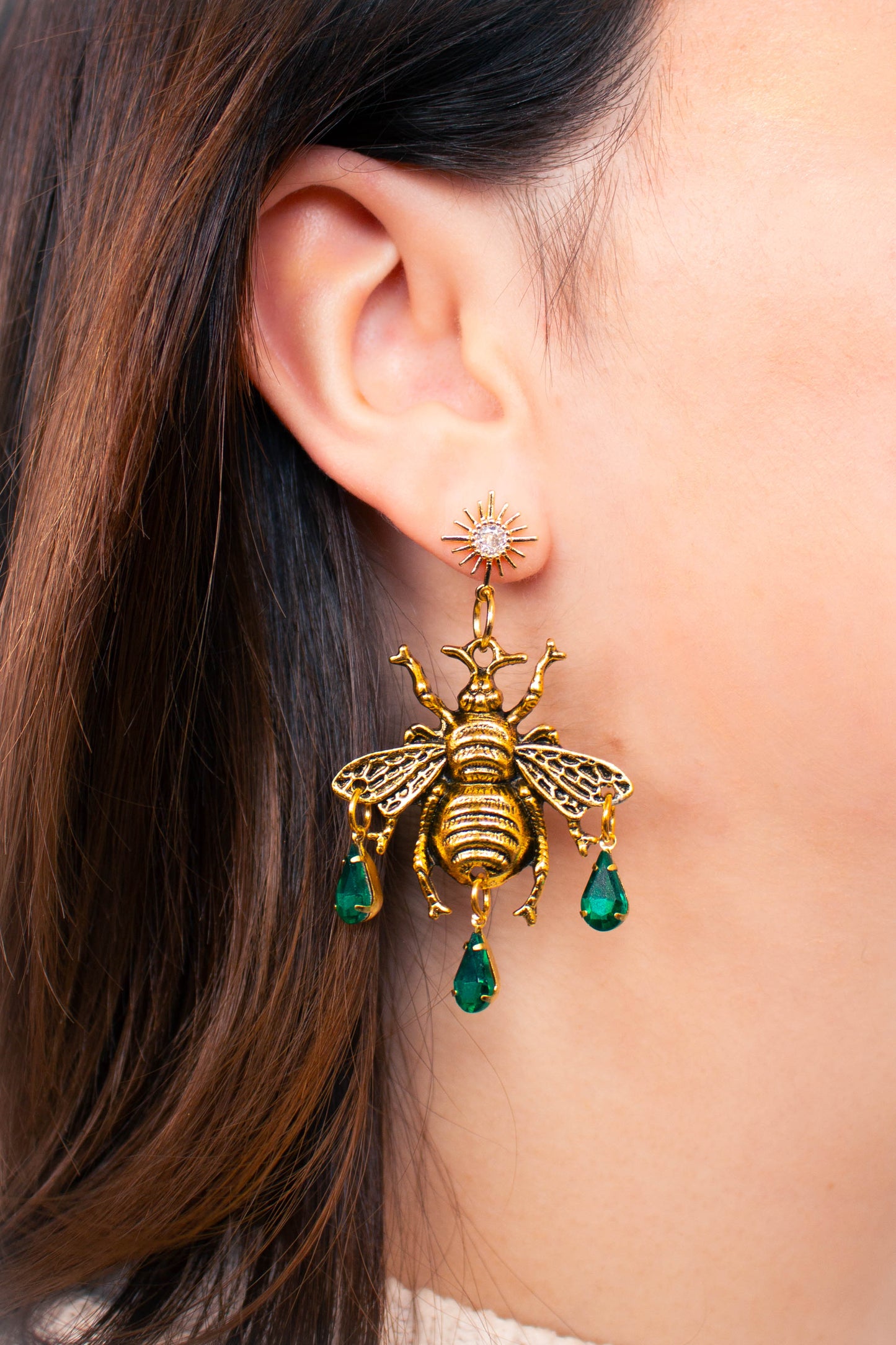 Queen Bee Metal Dangles