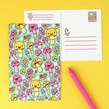 Happy Mushrooms Post Card