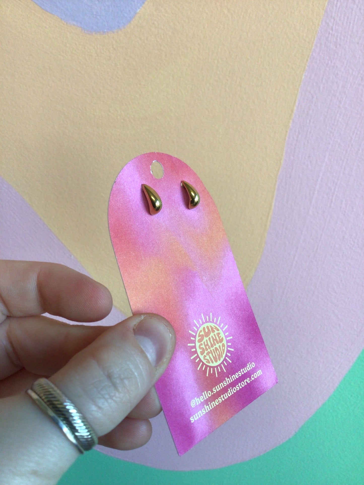 Mini Titanium Scoop Studs