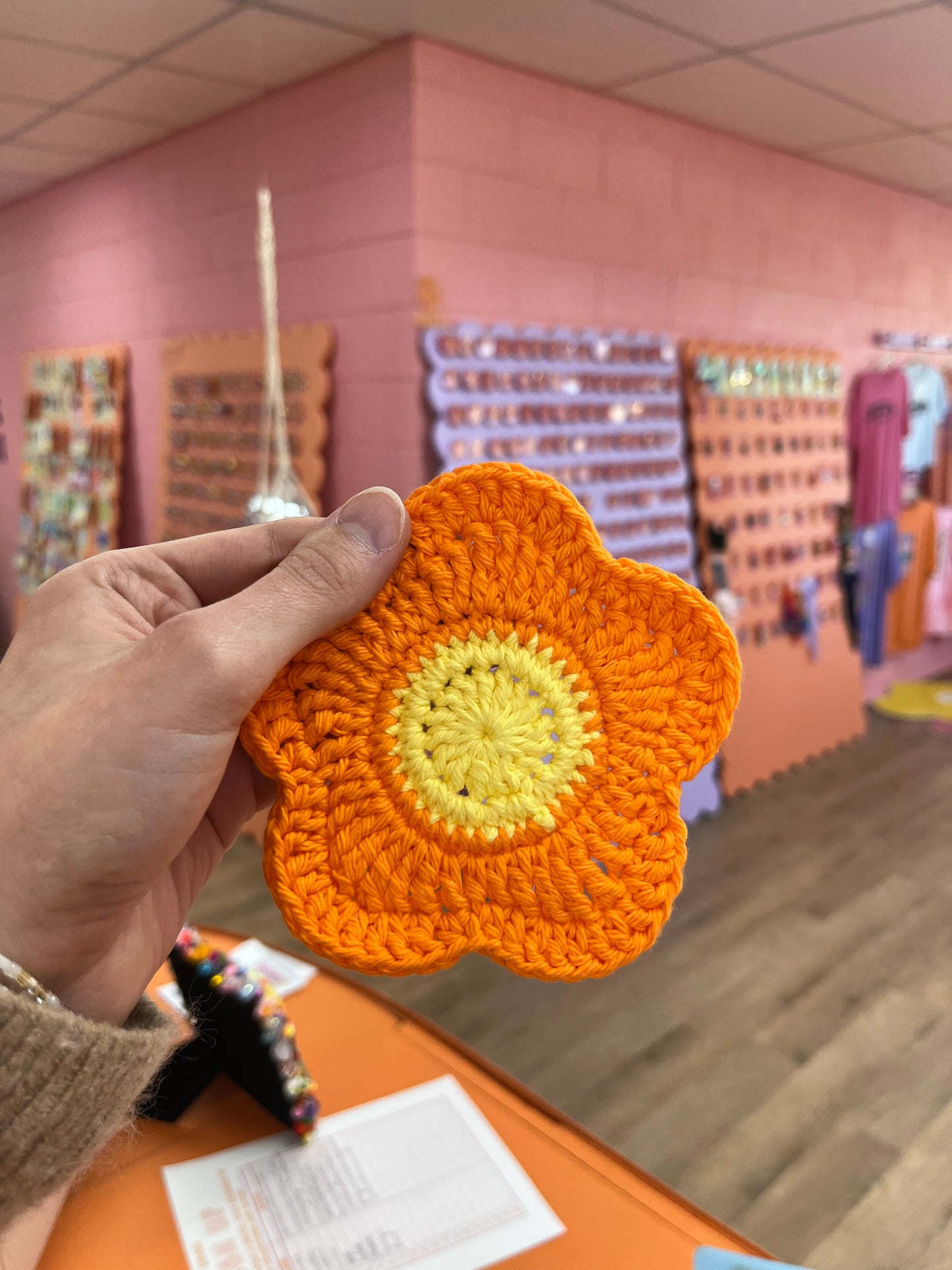 Crochet Daisy Coasters
