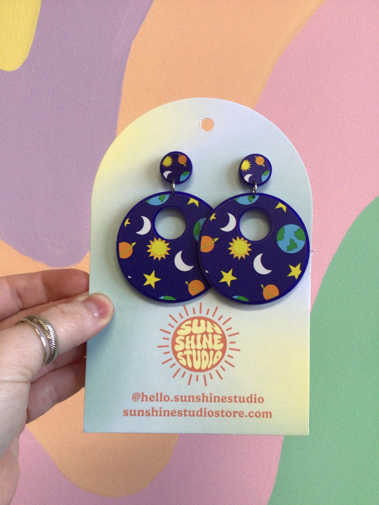 Frizzle-core Space Earrings