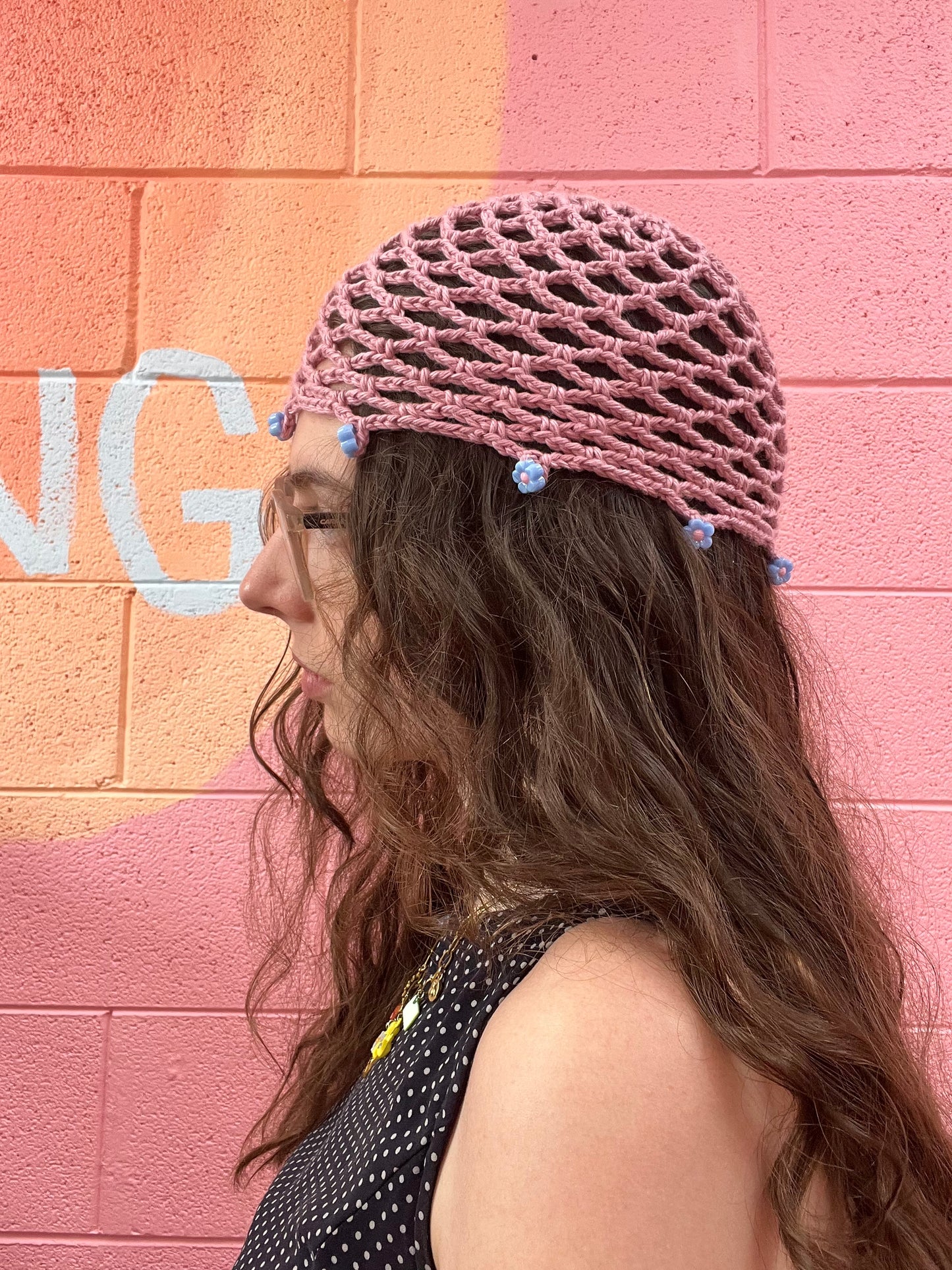 Cool Girl Crochet Skull Cap