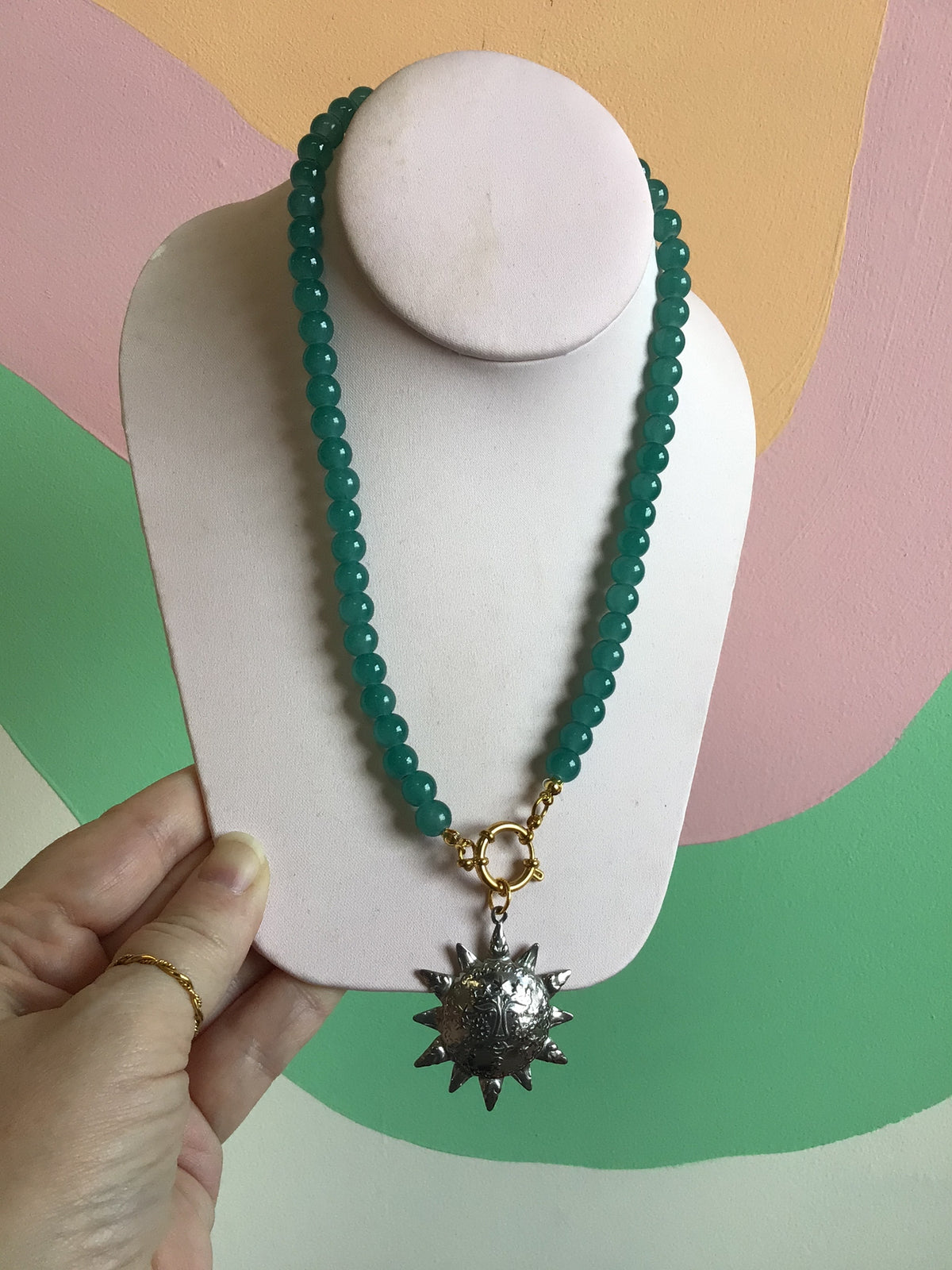 Louise Titanium Beaded Necklace