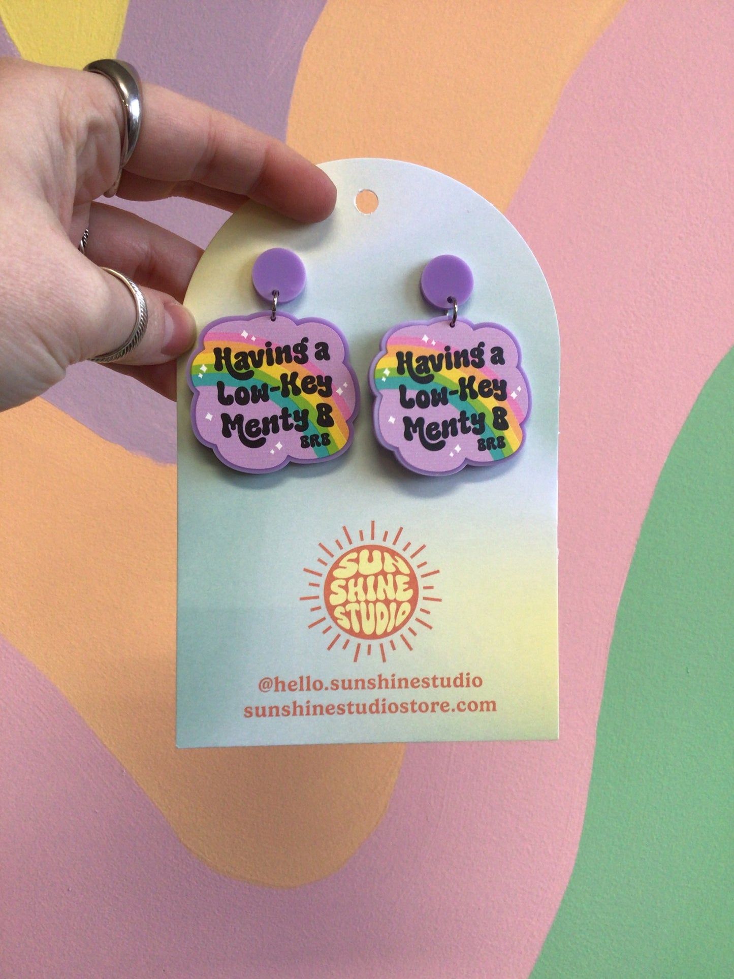 “Having a Low-Key Menty B” Earrings