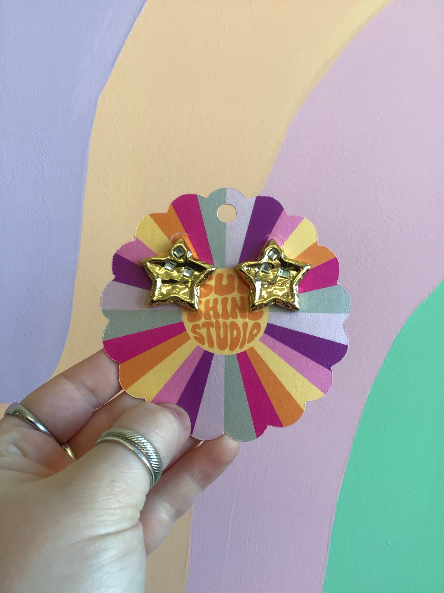 Big Star Titanium Earrings