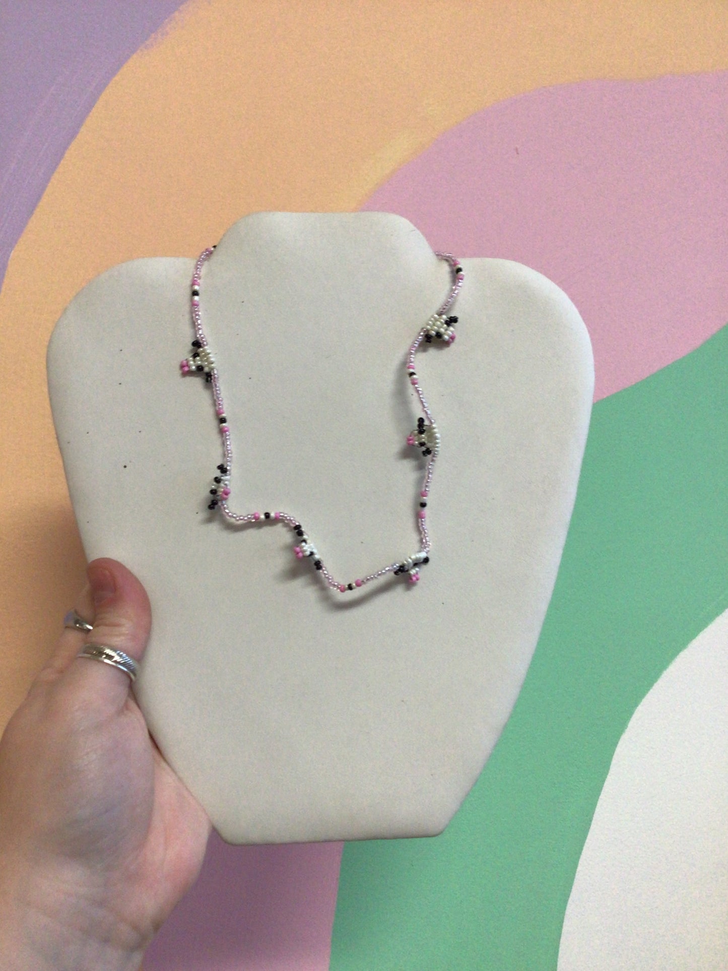 Beaded Possum Choker Necklace