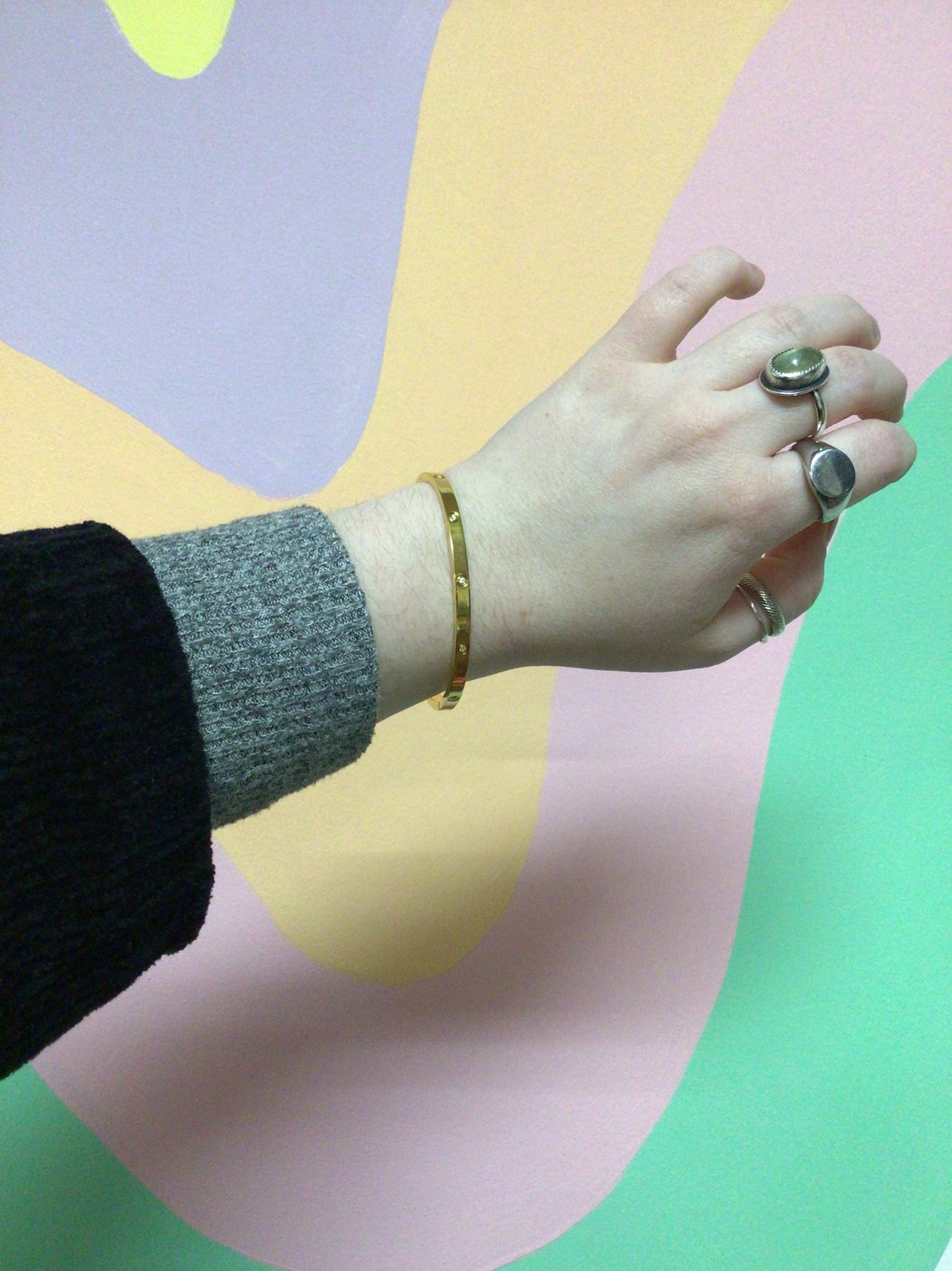 A Touch of Sparkle Titanium Bangle