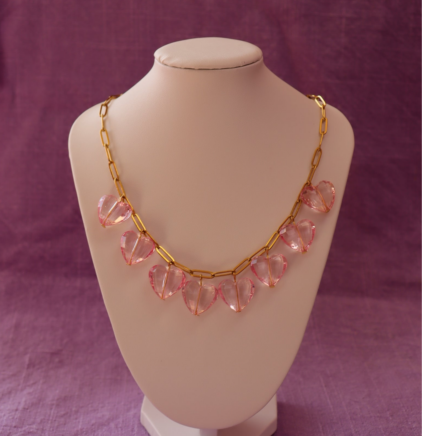 Lover Chunky Heart Statement Titanium Necklace