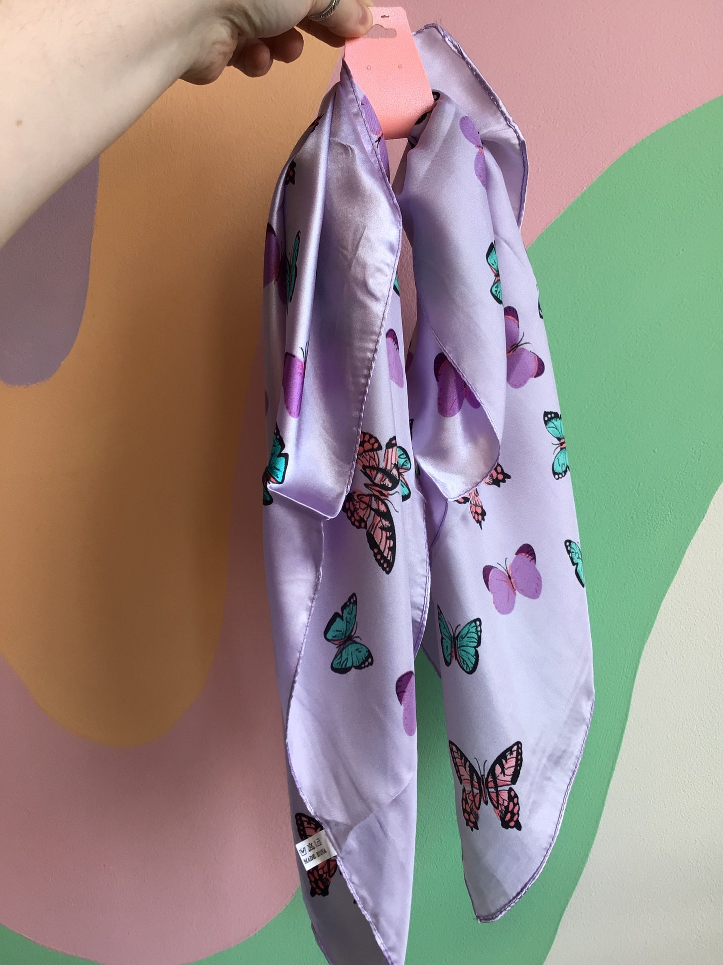 Polyester Blend Butterfly Bandana