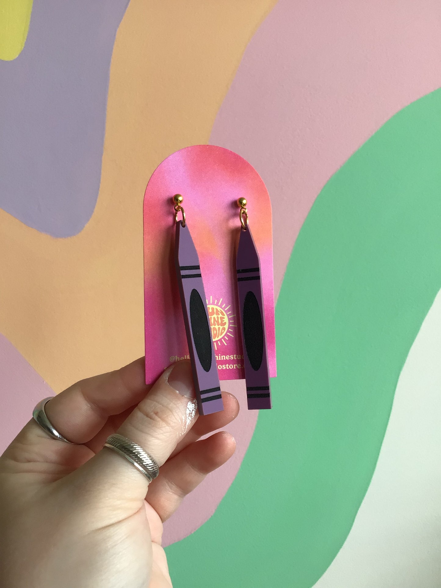 Jumbo Crayon Earrings