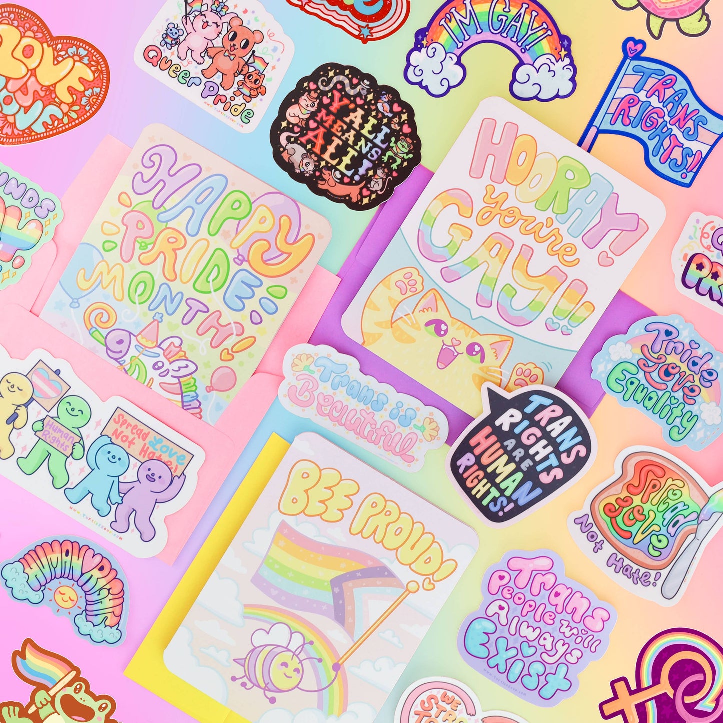 Queer Pride, LGBTQ, Pride Month, Queer, Vinyl Sticker