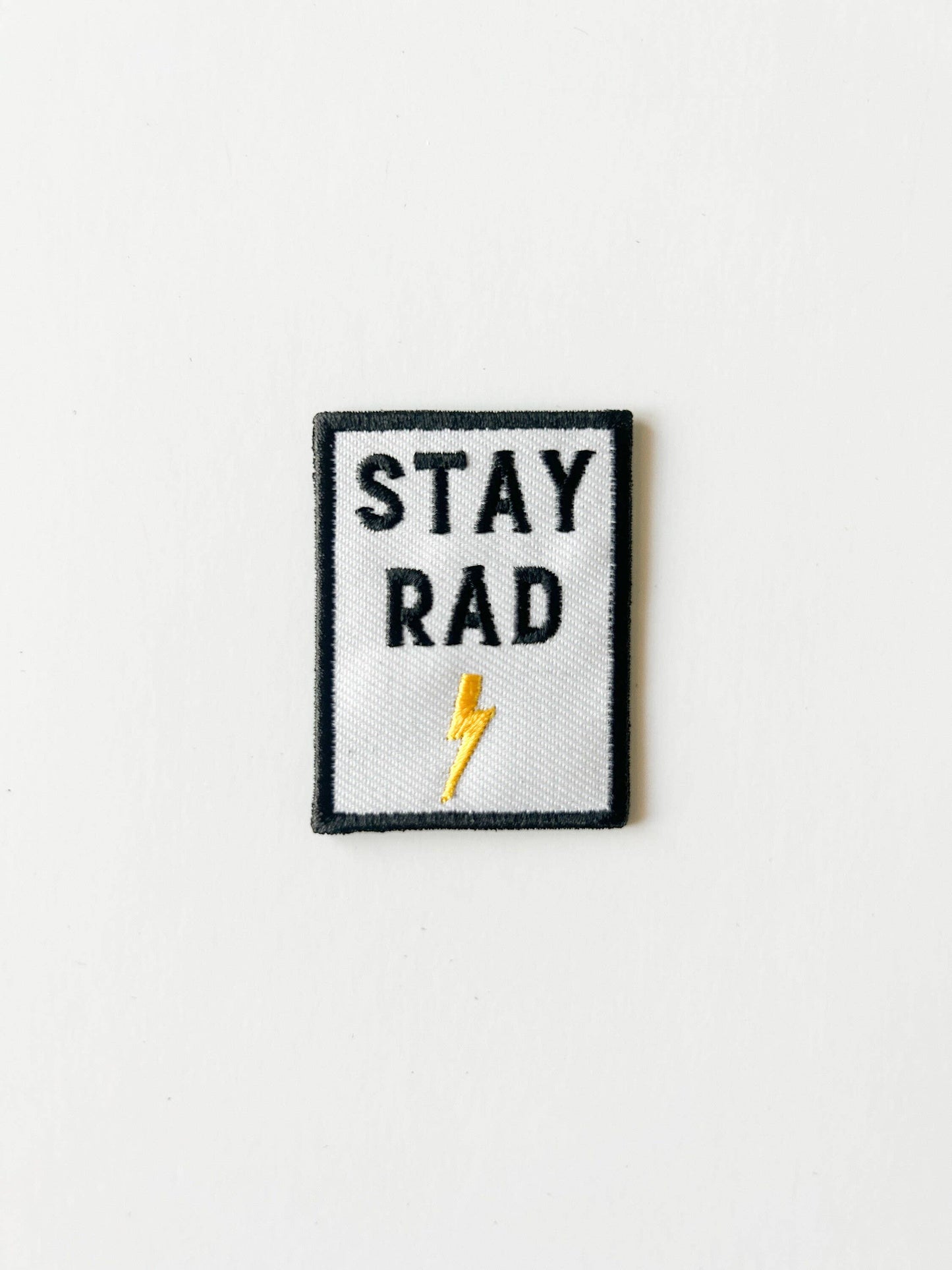 Stay Rad Embroidered Iron-On Patch