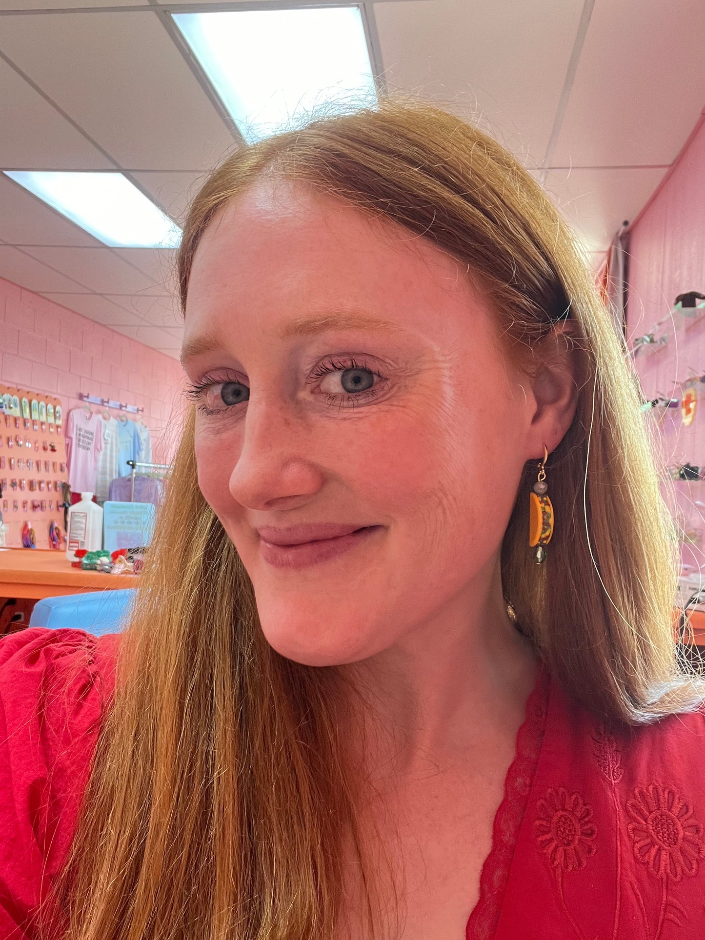 Beaded Taco Earrings