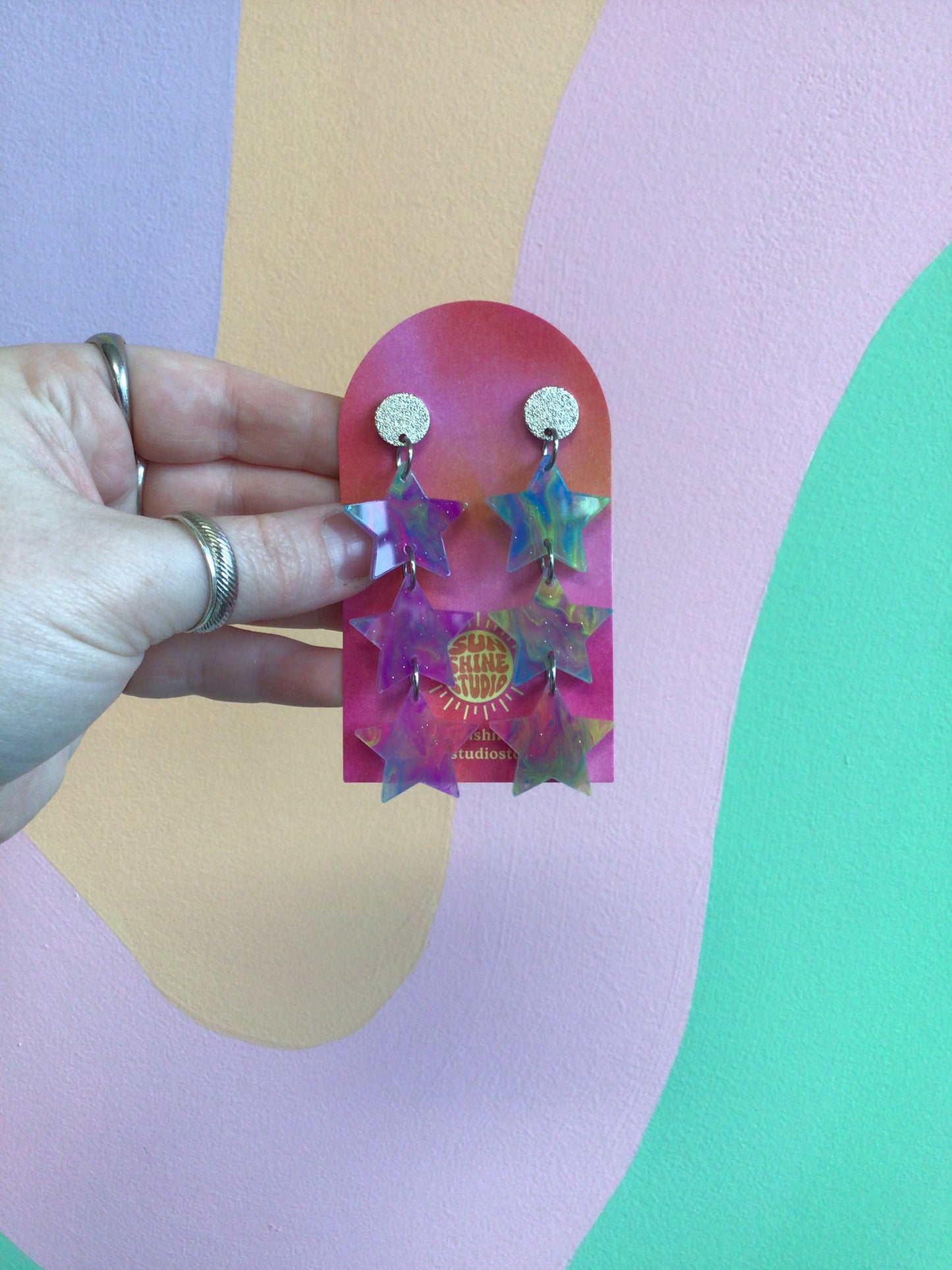 Cascading Forever Stars Earrings