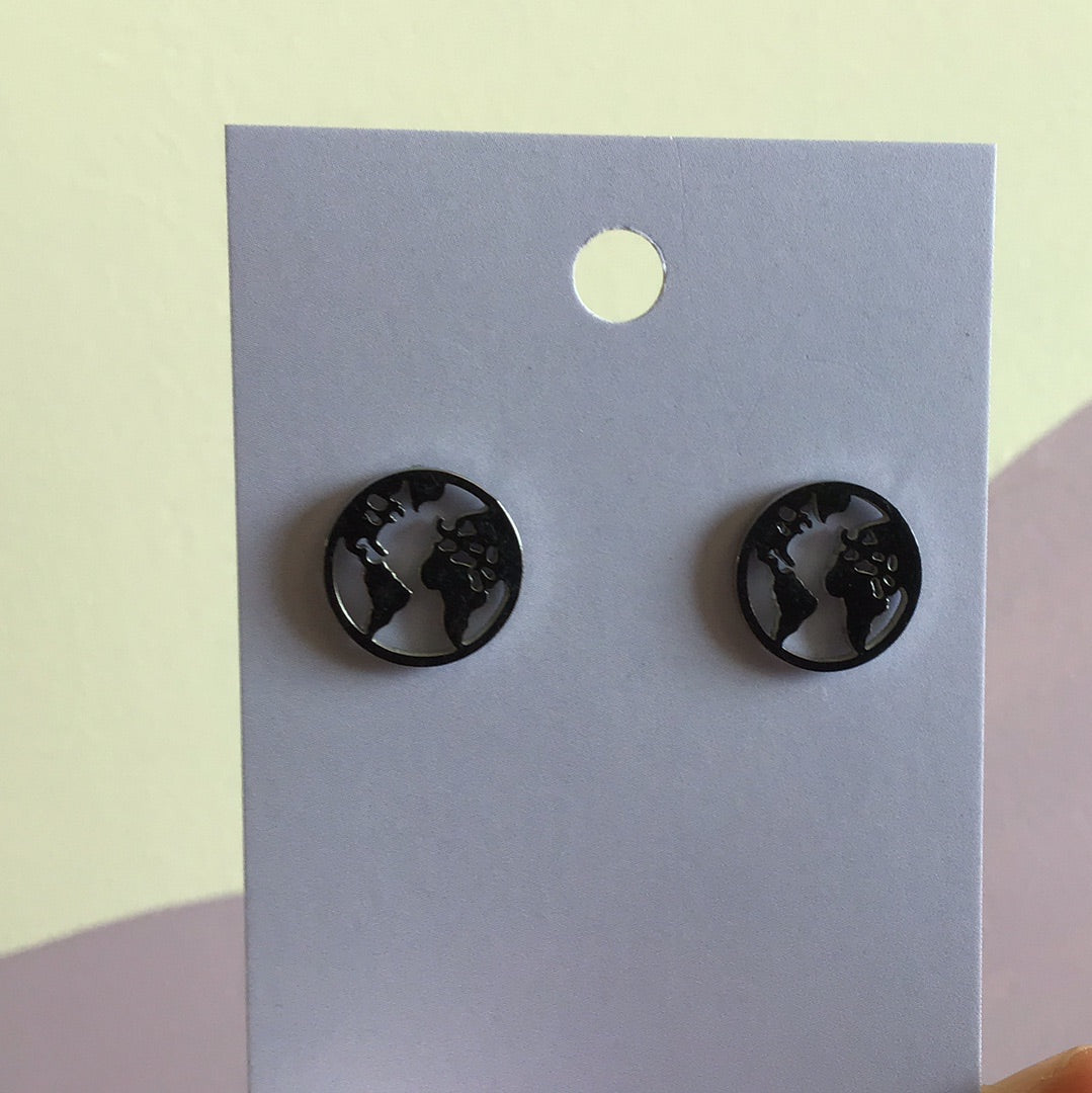 Tiny save the Earth Earrings