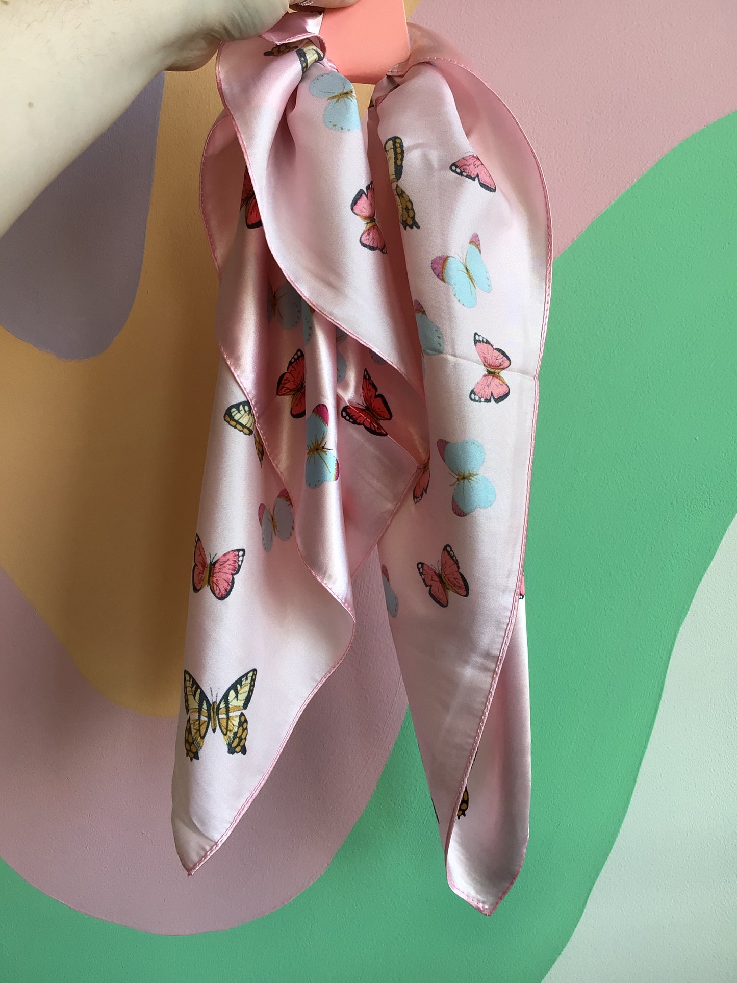 Polyester Blend Butterfly Bandana