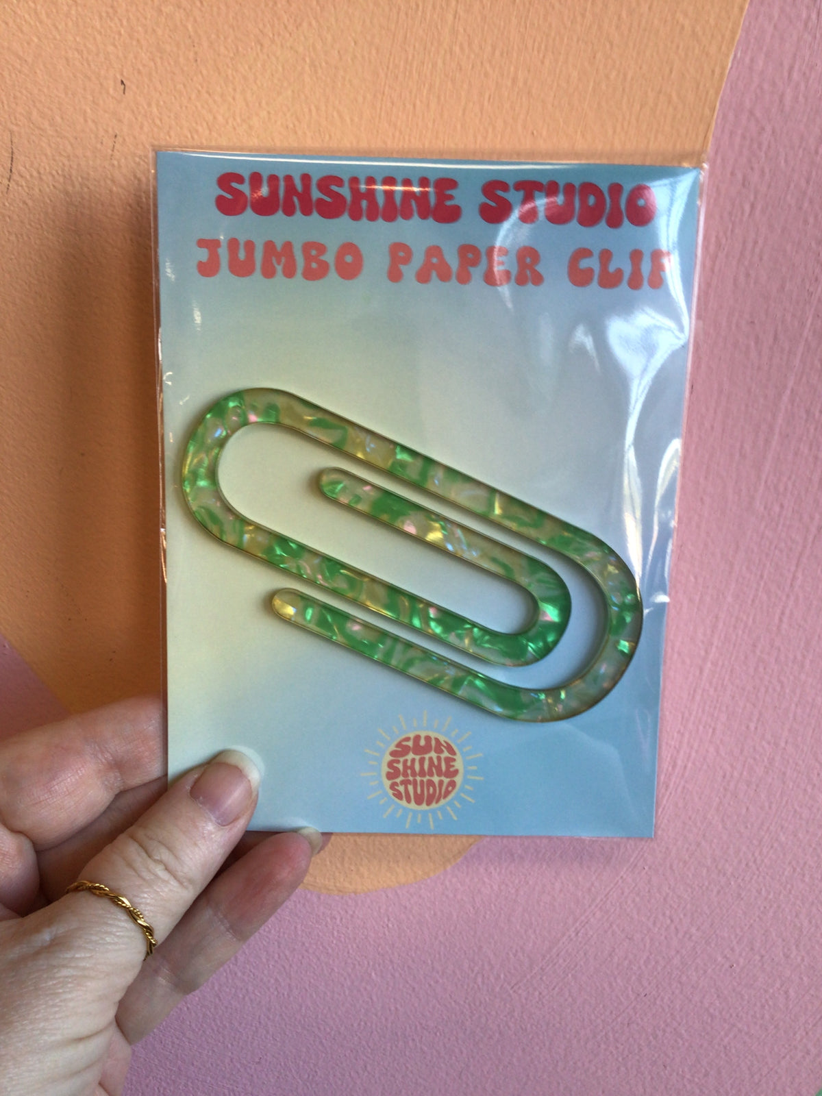 Colorful Jumbo Paperclips